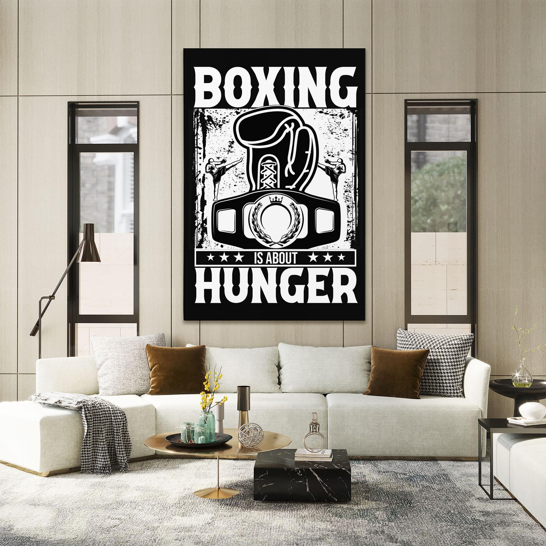 Vászonkép Boxing Hunger mockup 2