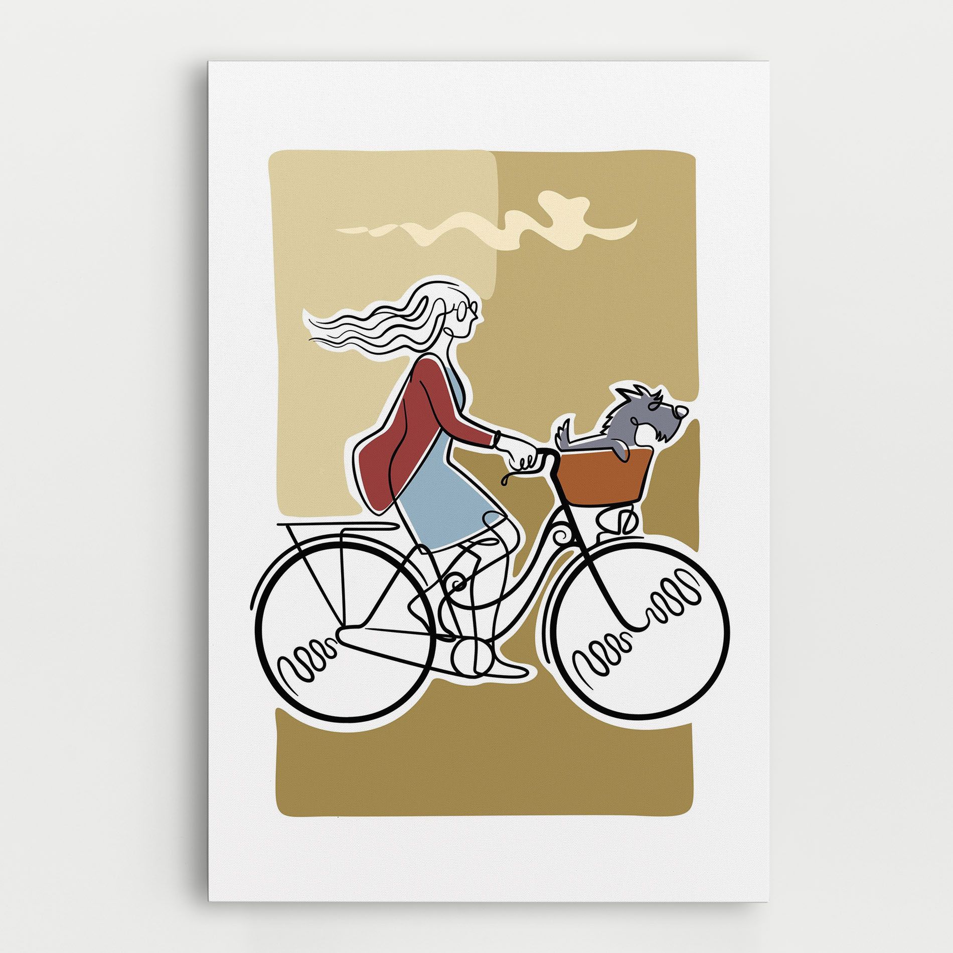 Dog On Bike mockup 0