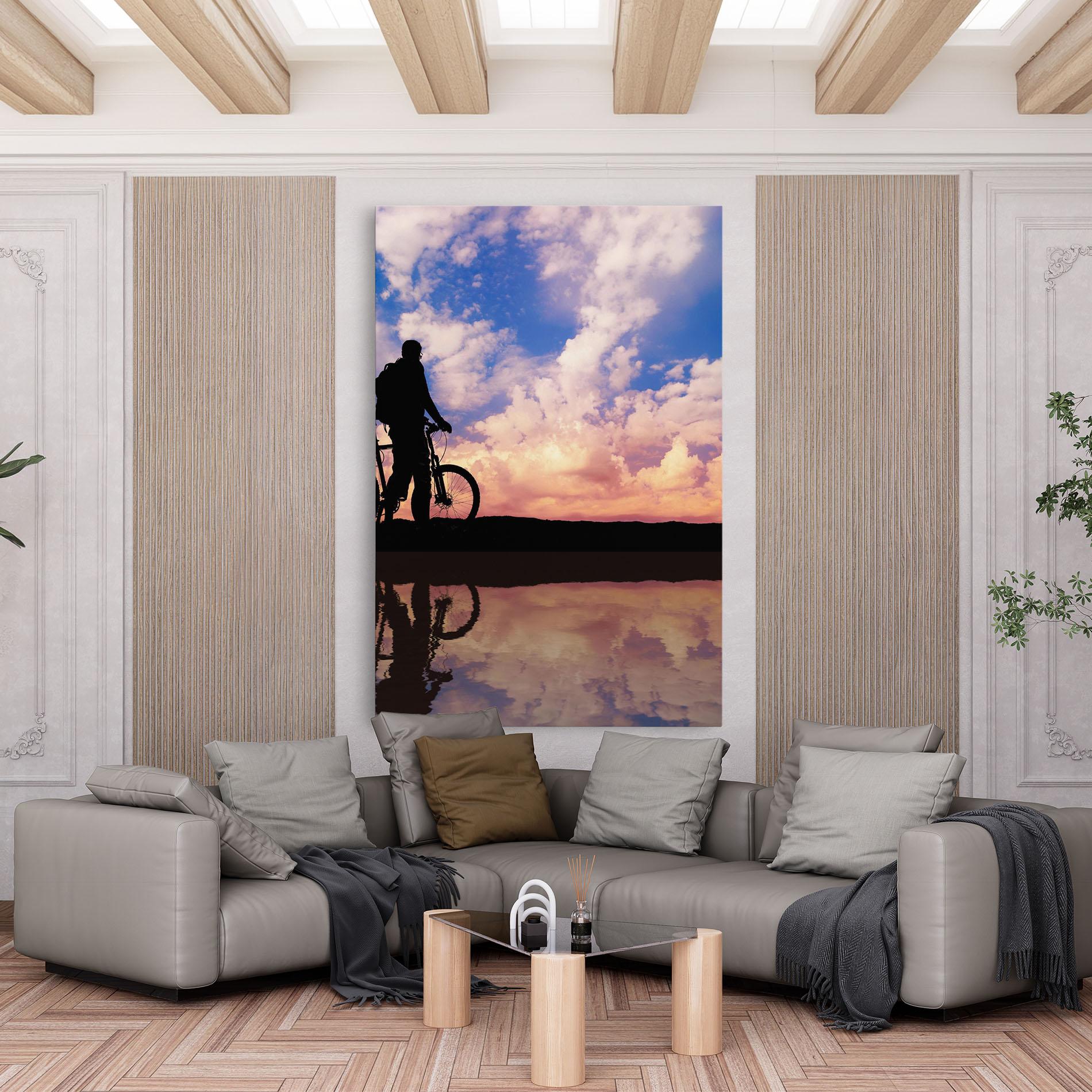 Vászonkép Bike Sunset mockup 6