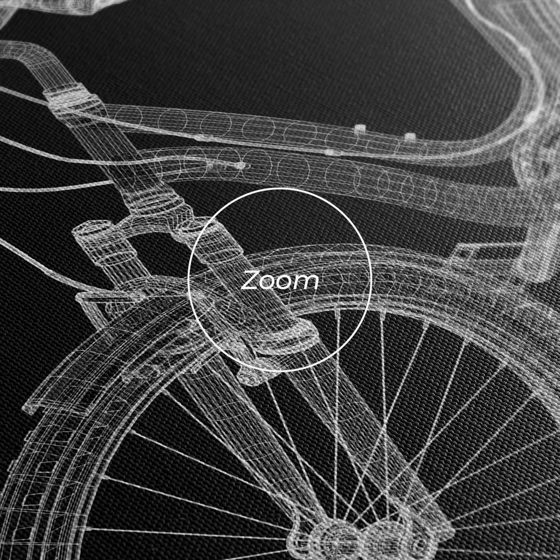 Vászonkép Bicycle 3d Model mockup 3