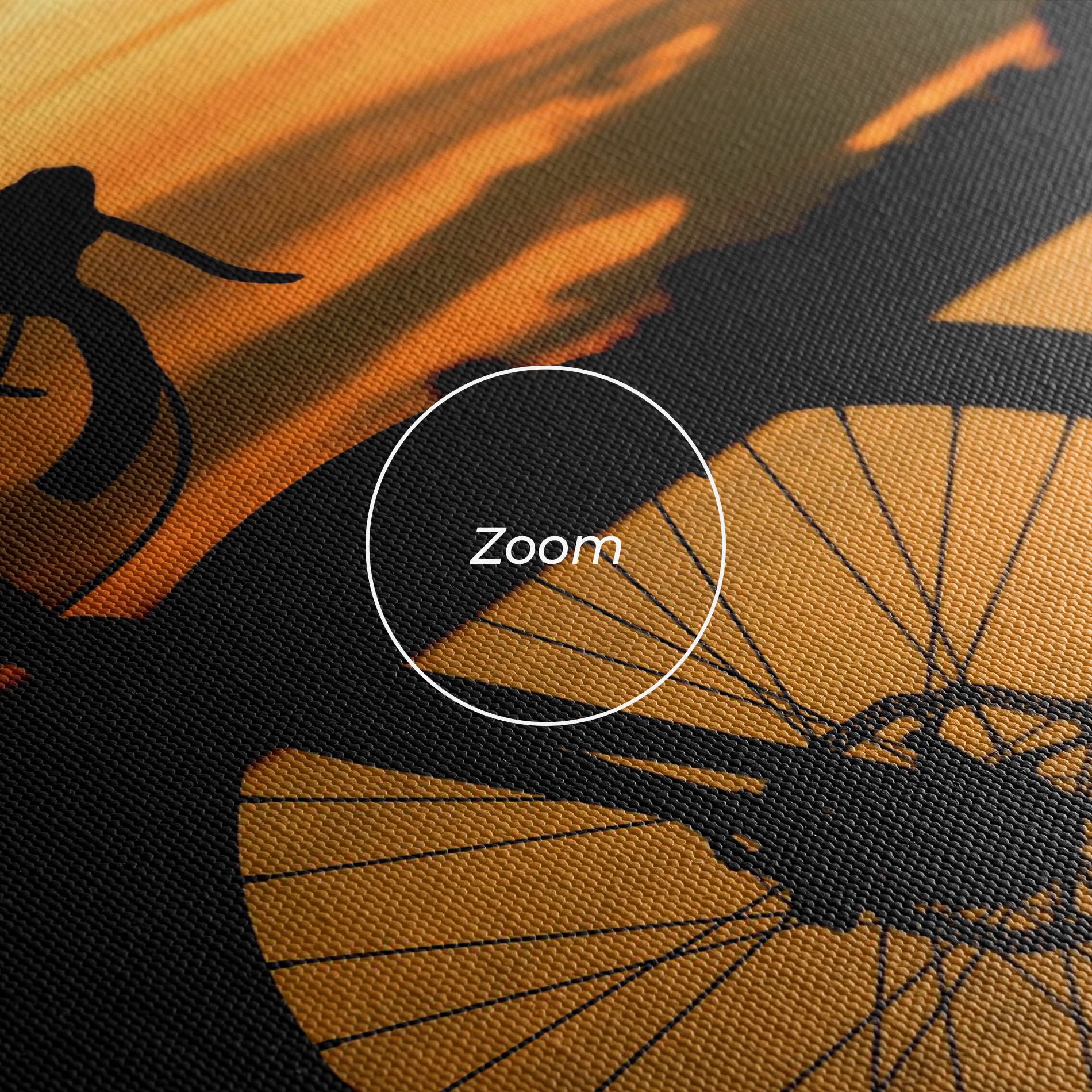 Bicycle Sunset Silhouette mockup 3