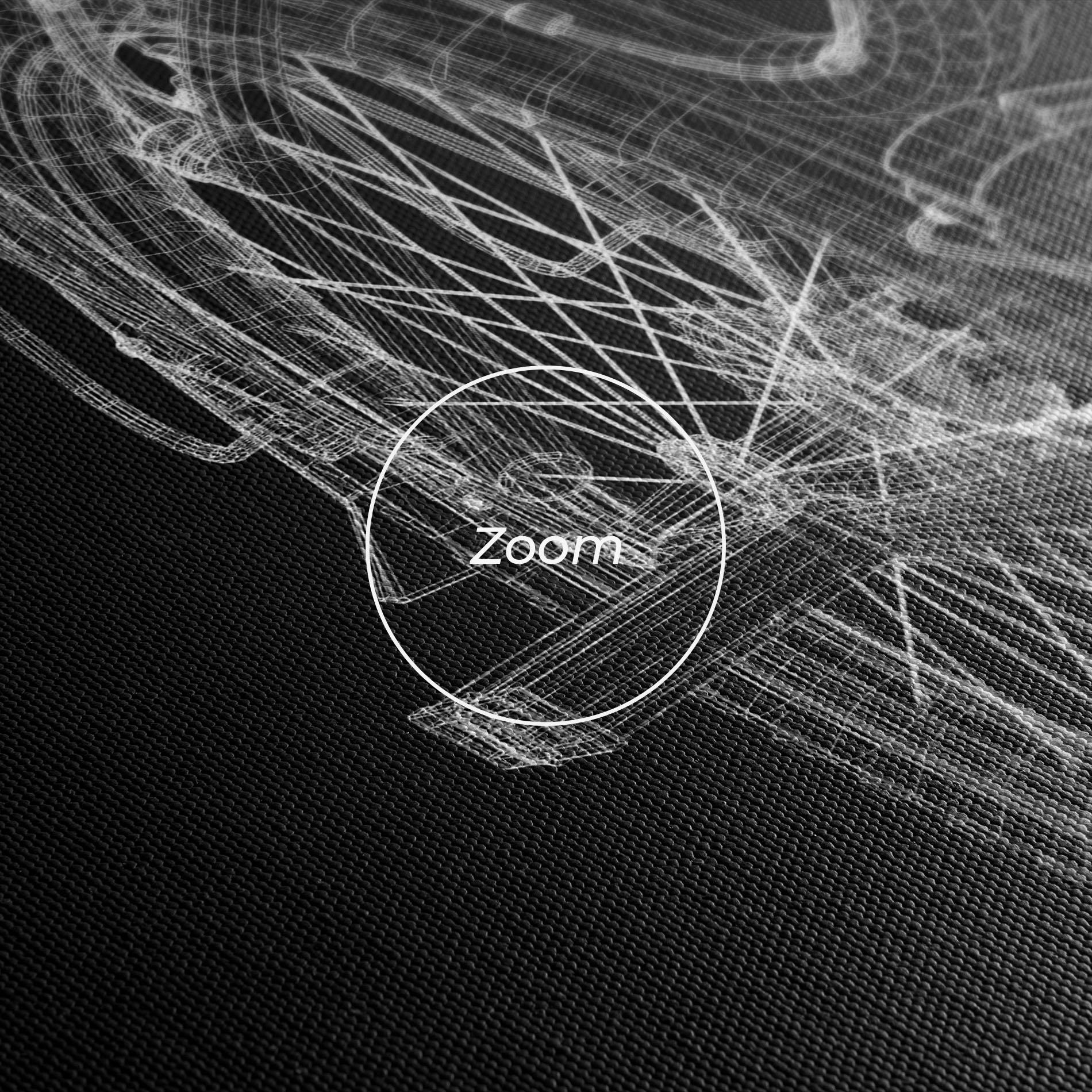 Vászonkép Bike Wire Model 3d mockup 3