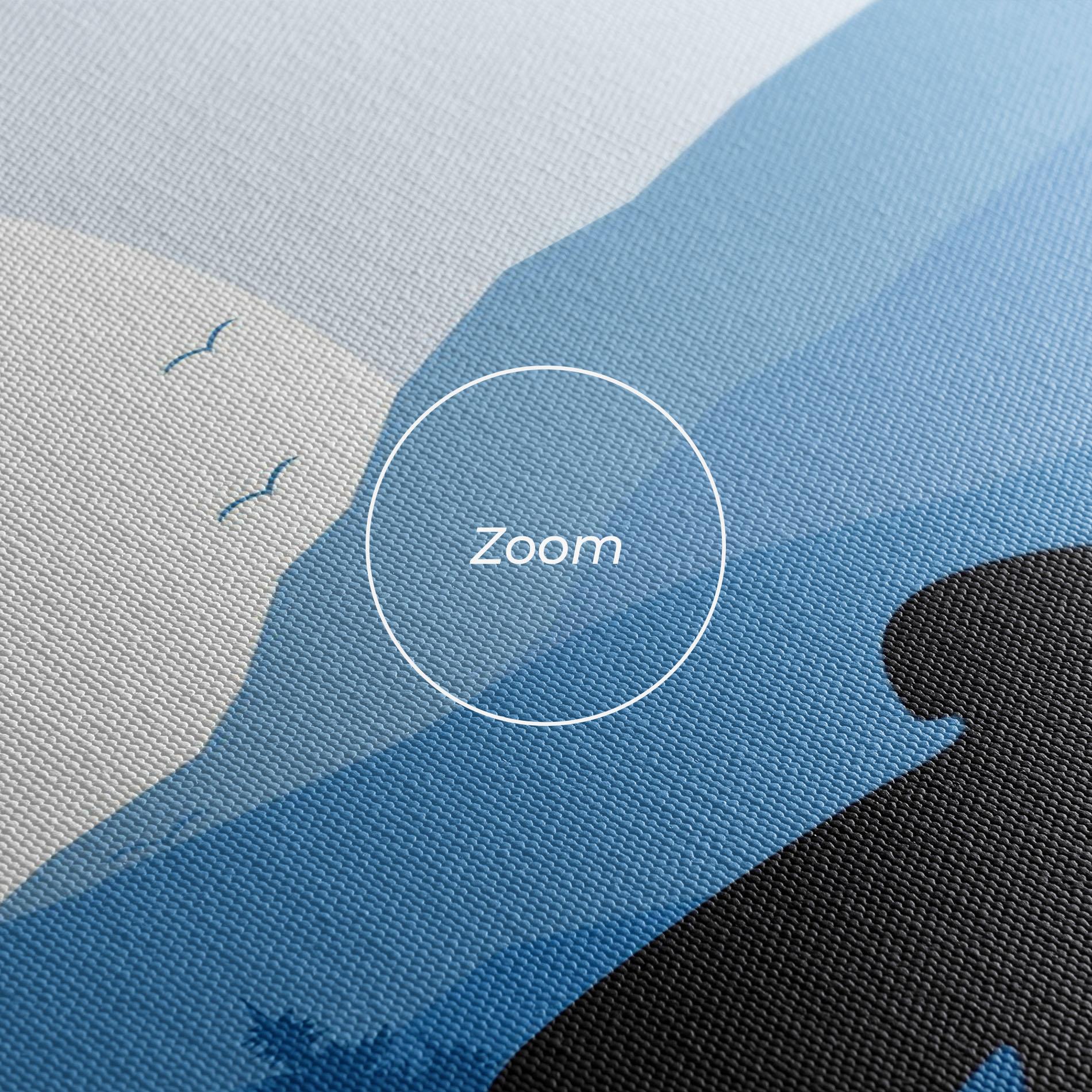 Vászonkép Blue Light Bike mockup 3