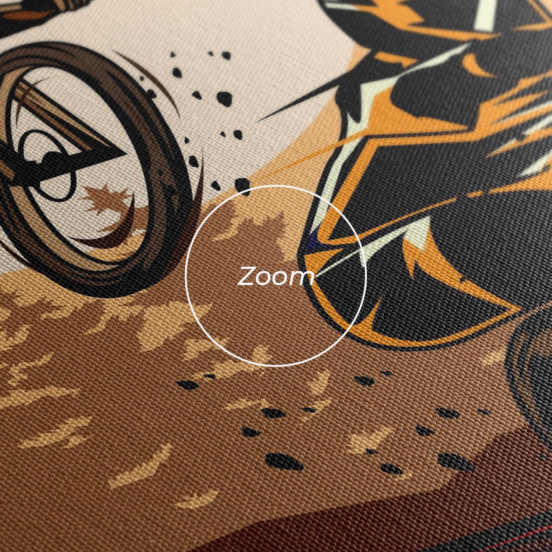 Vászonkép Downhill Bike mockup 3