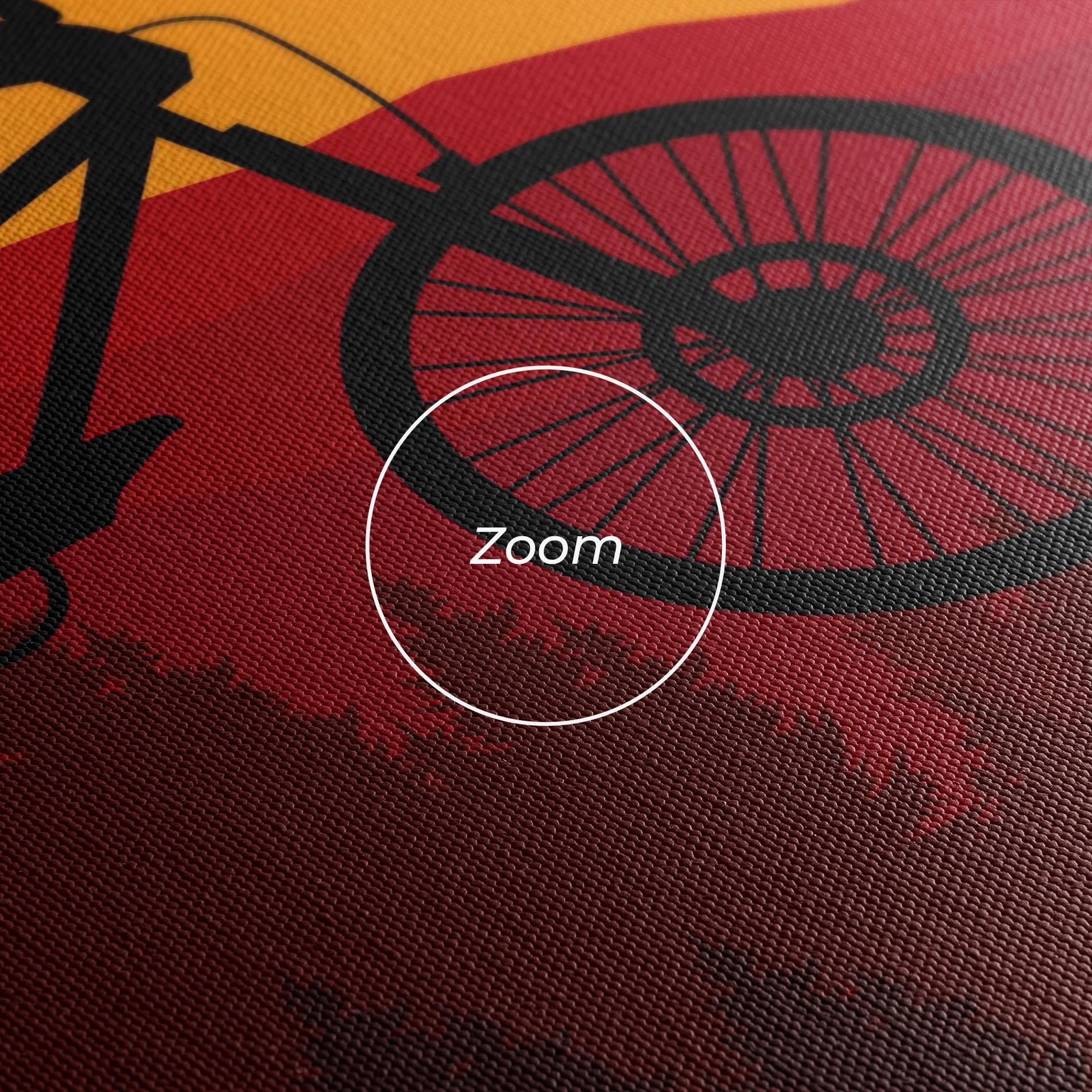 Vászonkép Mountain Bike Sunset mockup 3