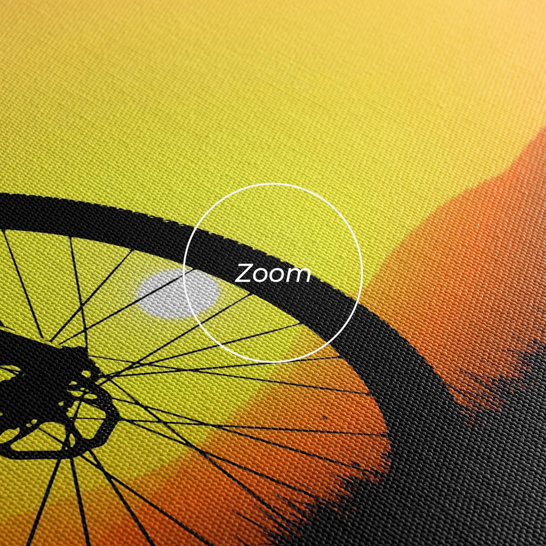 Vászonkép Mtb Silhouette View mockup 3