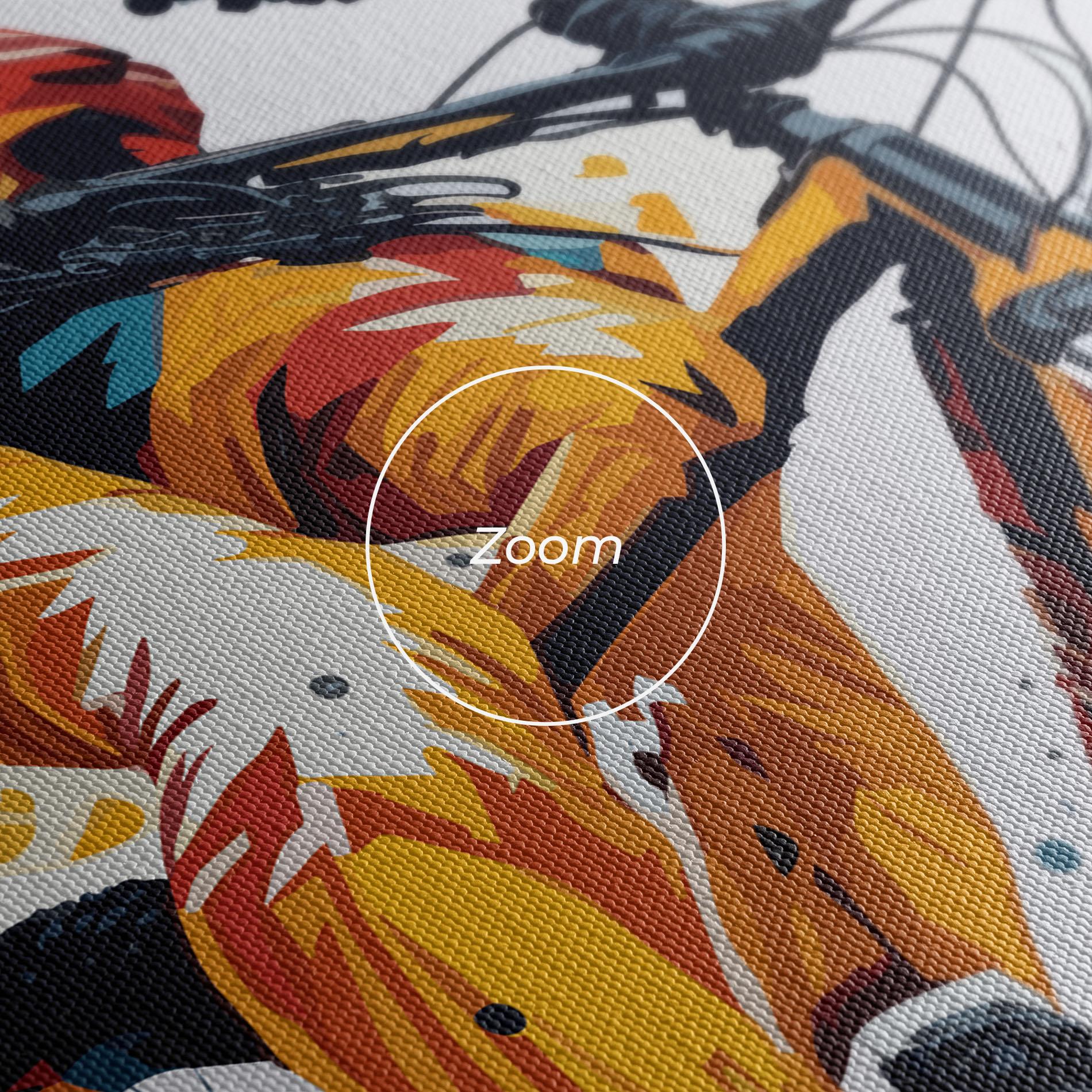 Vászonkép Yellow Bike Art mockup 3