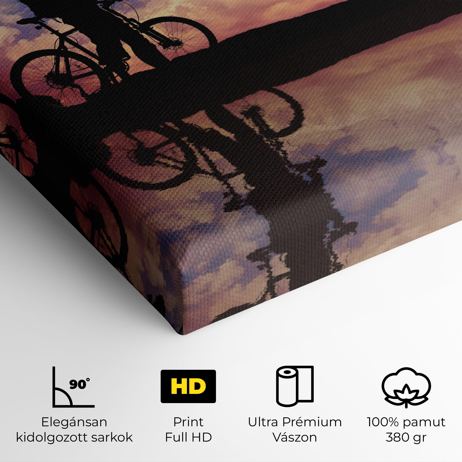 Vászonkép Bike Sunset mockup 4