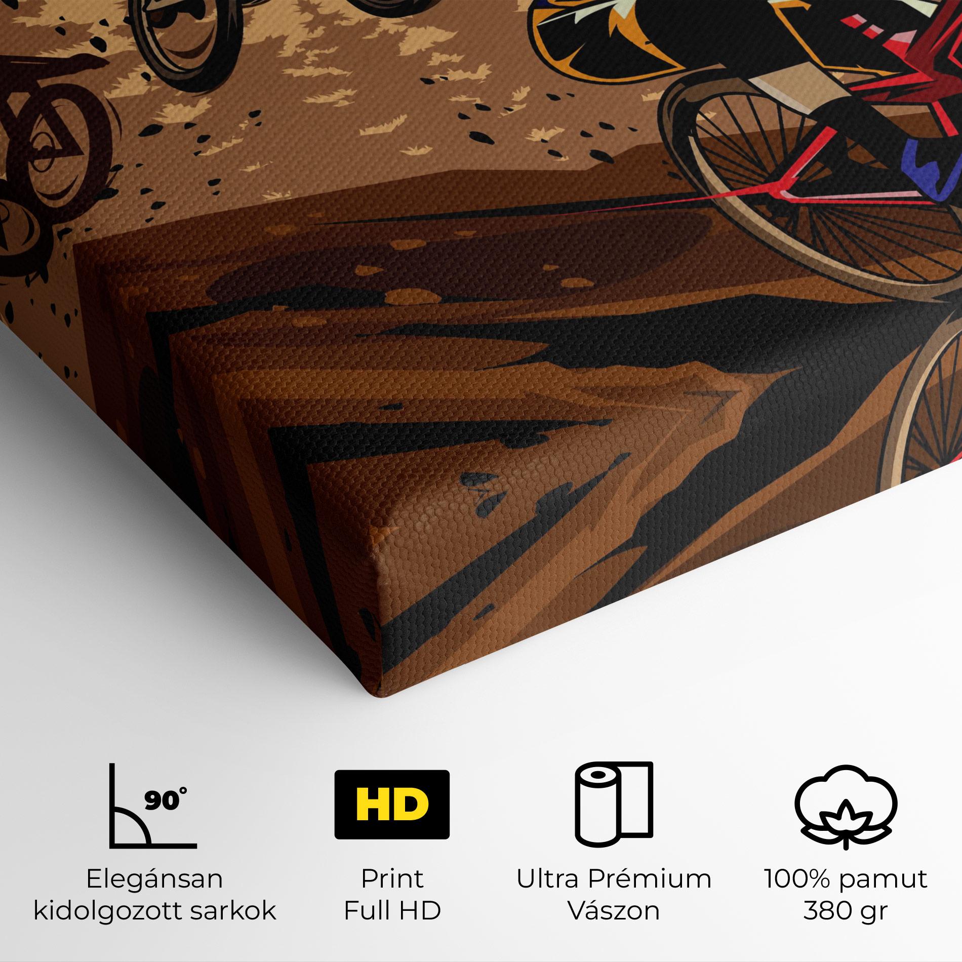 Vászonkép Downhill Bike mockup 4