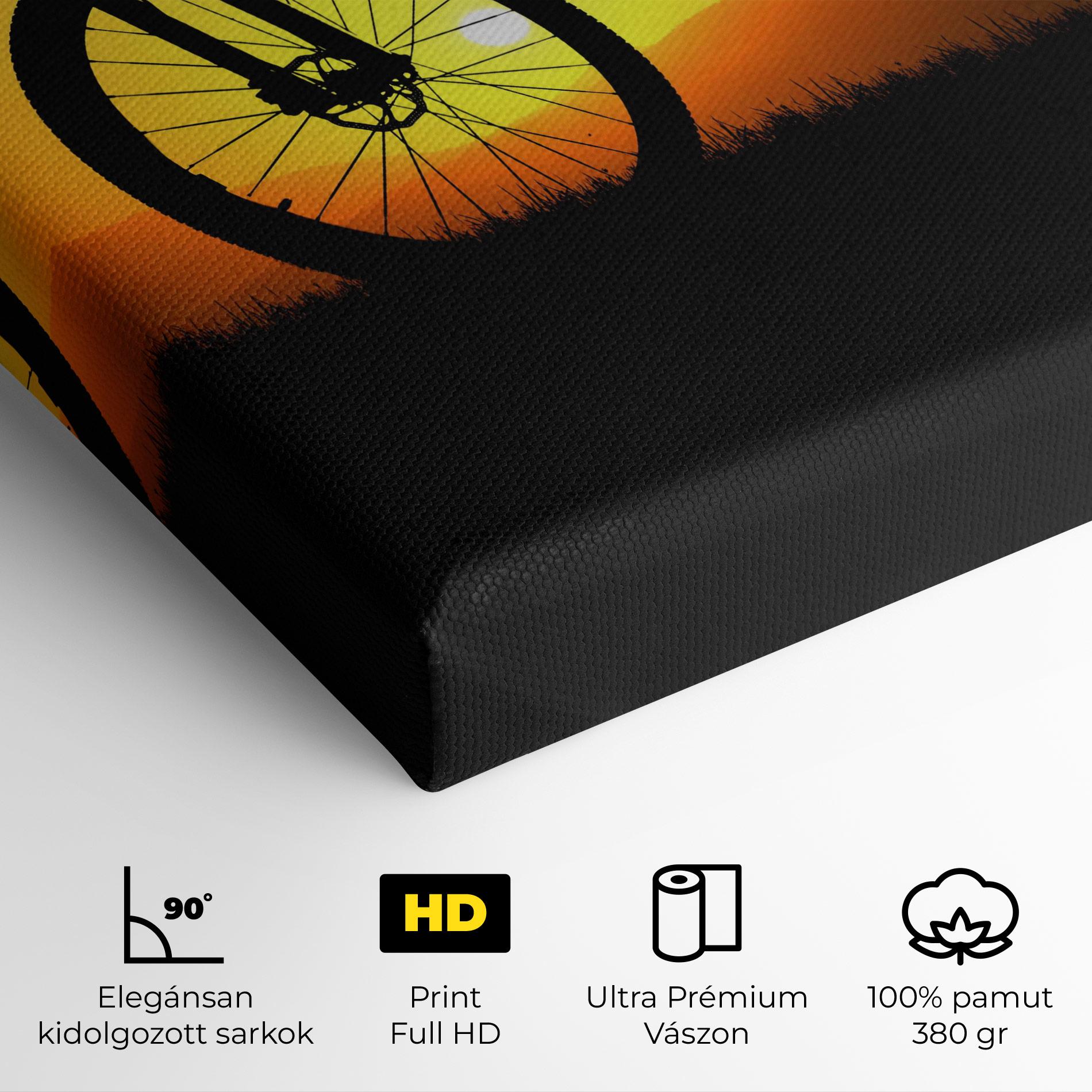 Vászonkép Mtb Silhouette View mockup 4