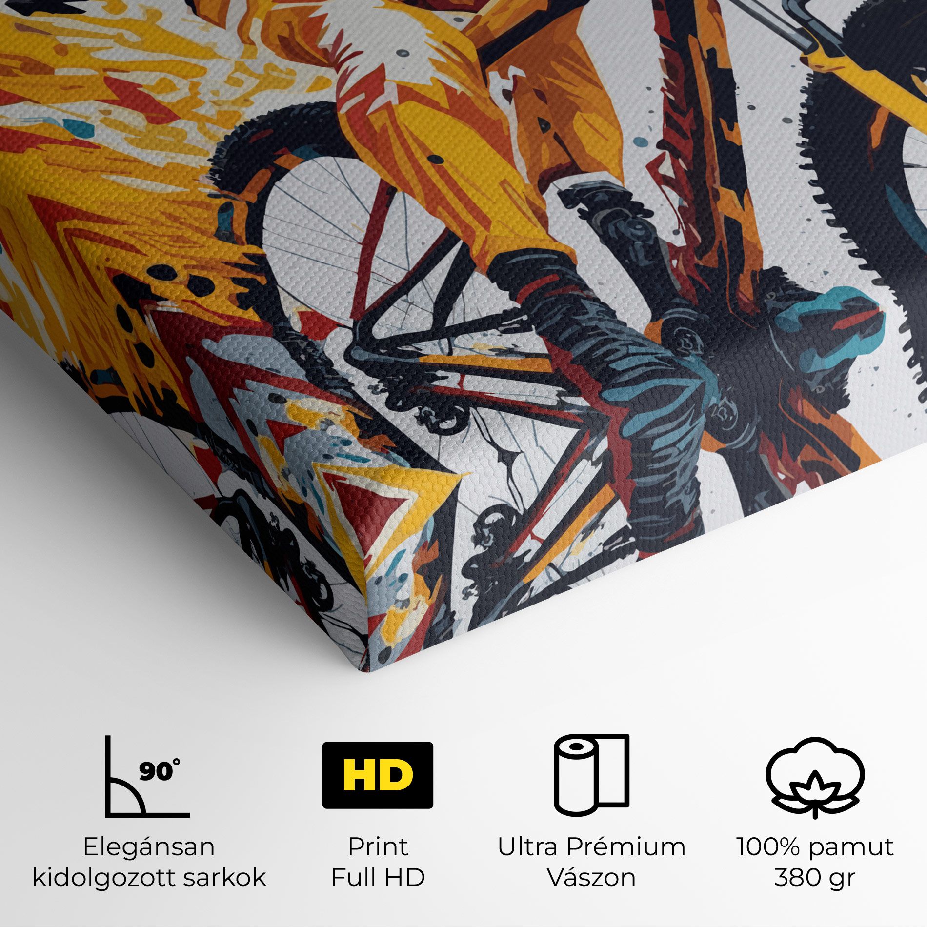 Yellow Bike Art mockup 4