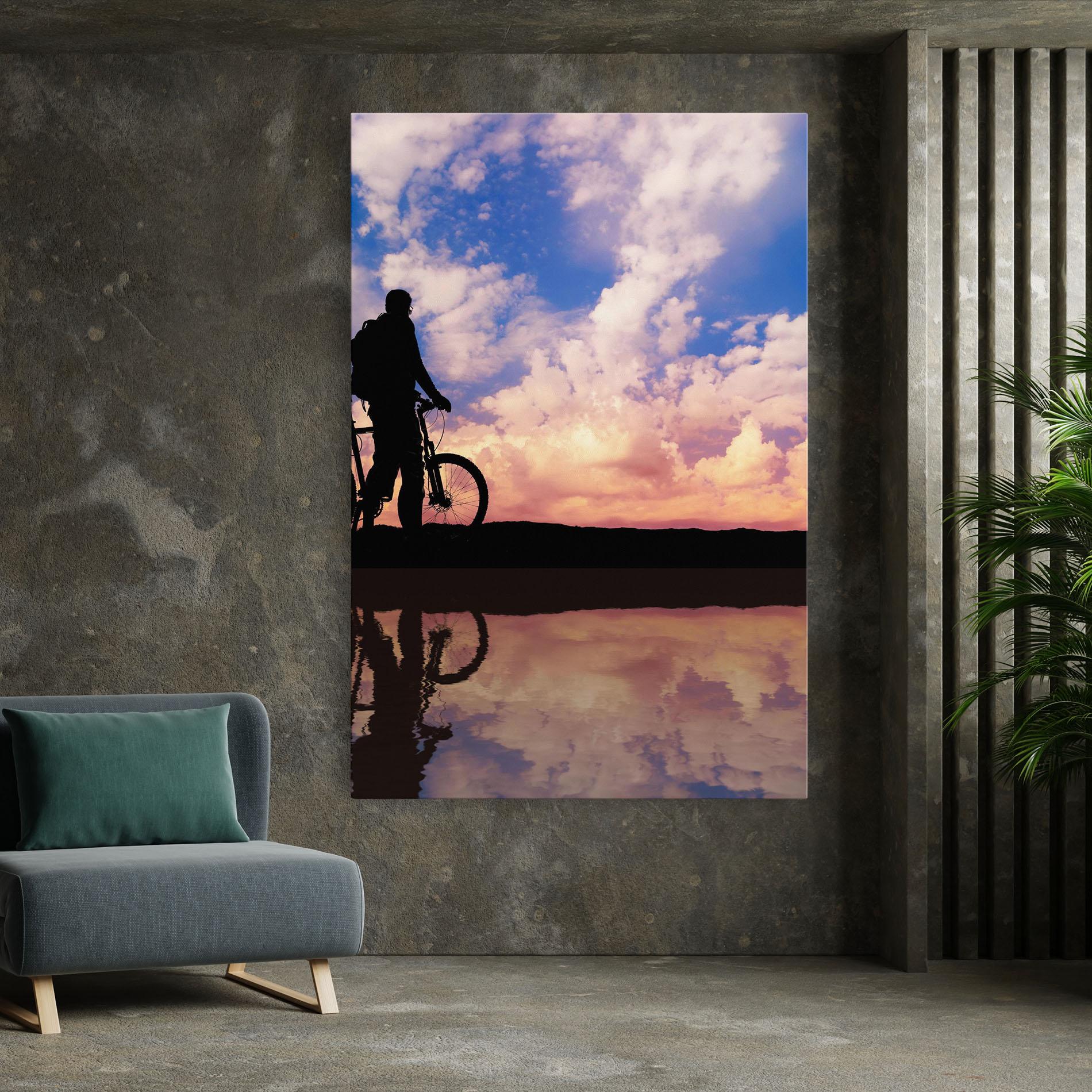 Vászonkép Bike Sunset mockup 7