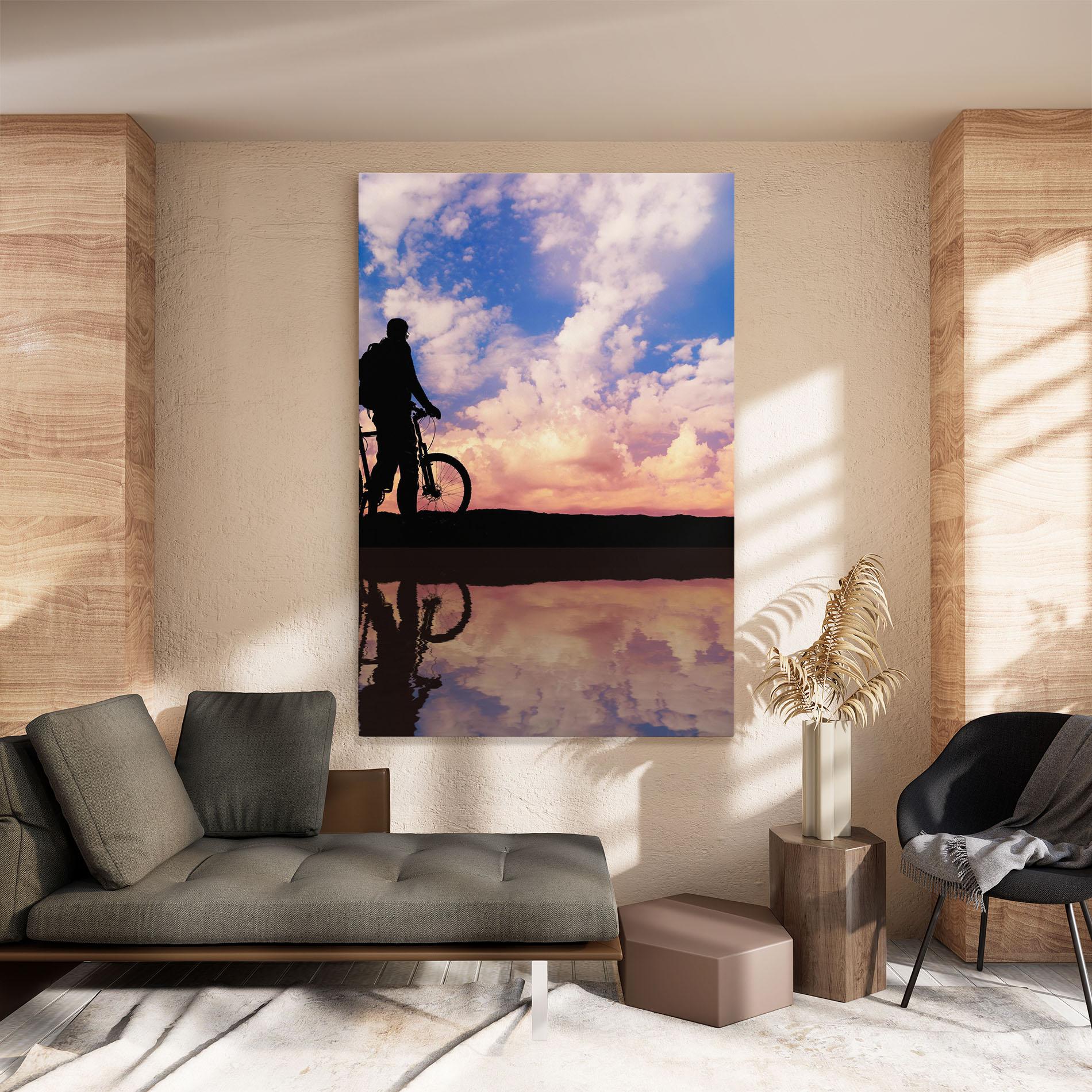 Vászonkép Bike Sunset mockup 8