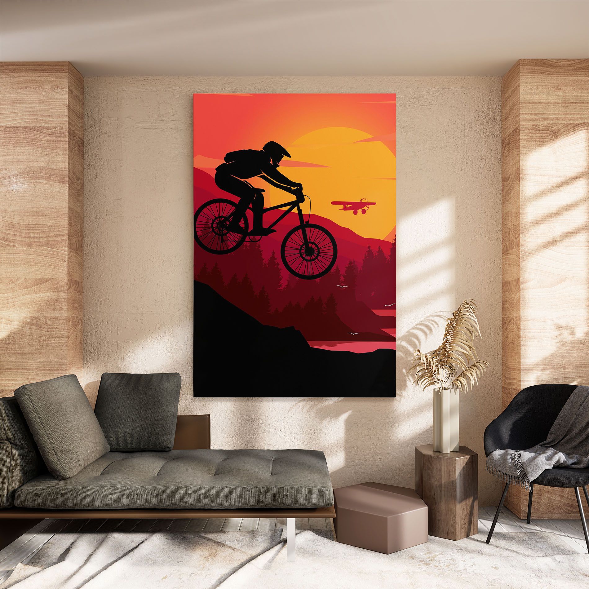Mountain Bike Sunset mockup 8