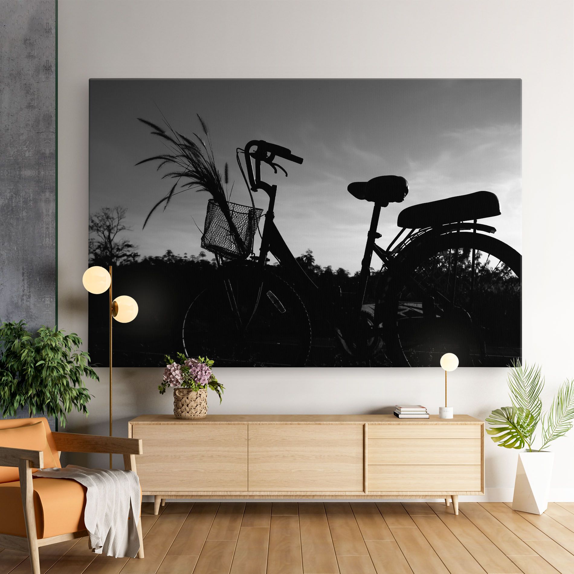 Black Bike Shilouette mockup 9