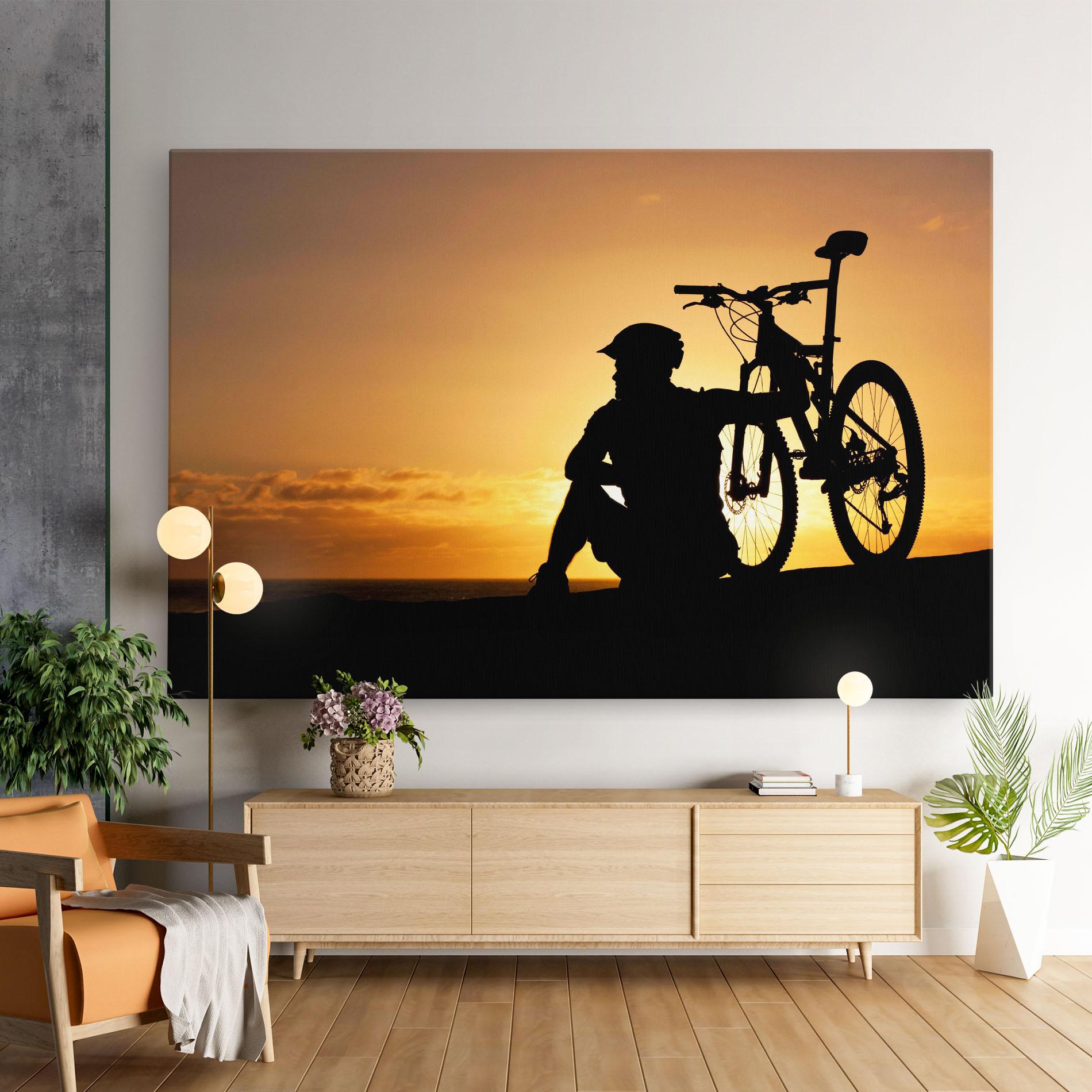 Vászonkép Relax Bike mockup 9