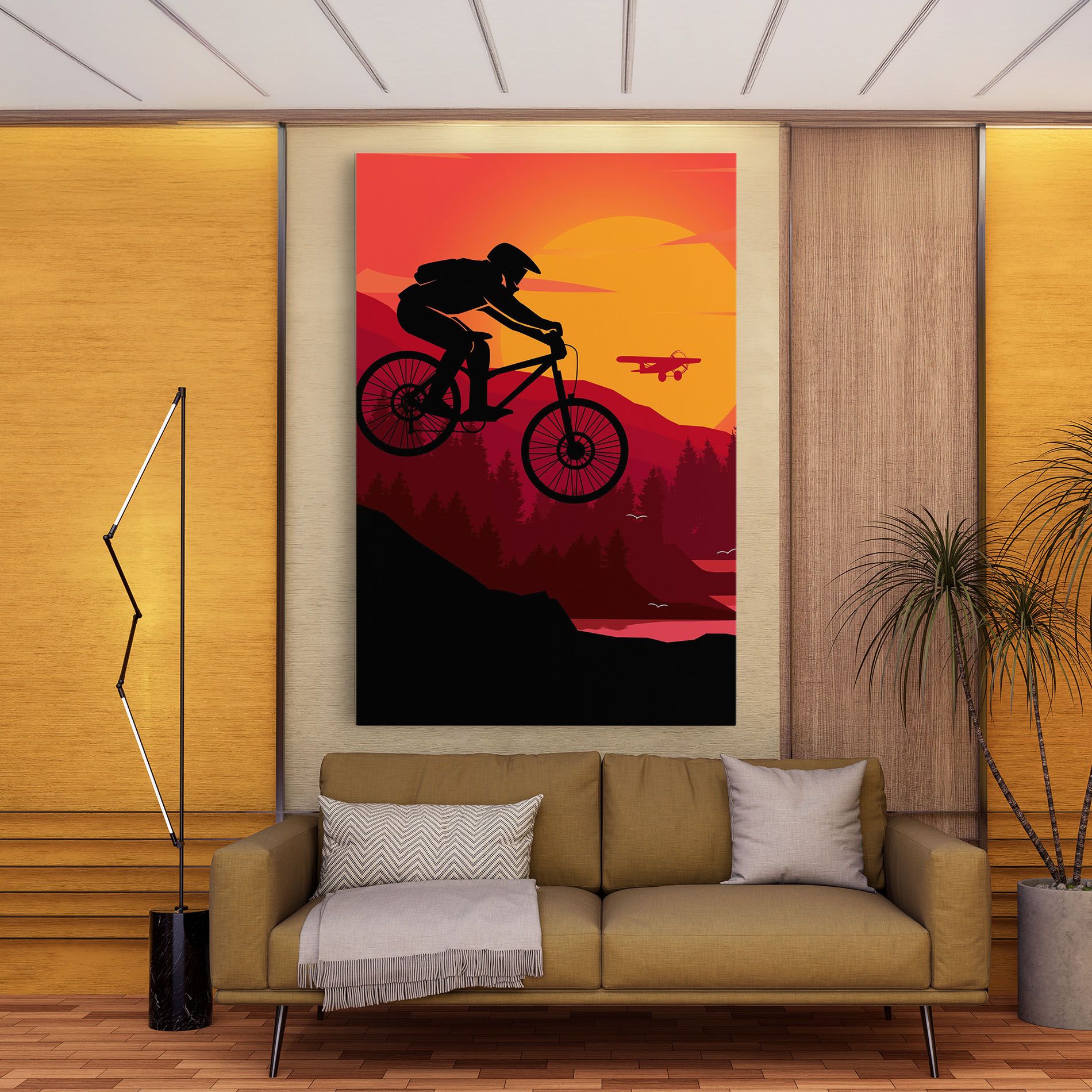Mountain Bike Sunset mockup 9