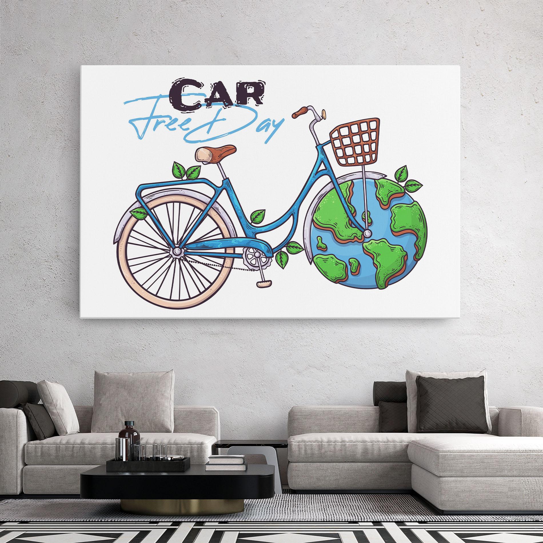 Vászonkép Free Day Bike mockup 2