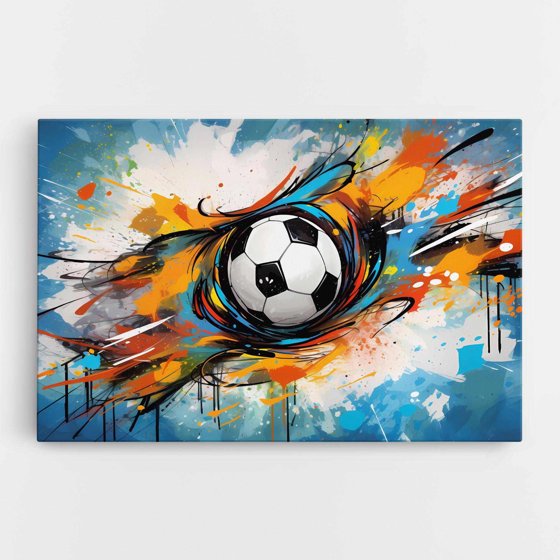 Vászonkép Football Flight Graffiti mockup 0