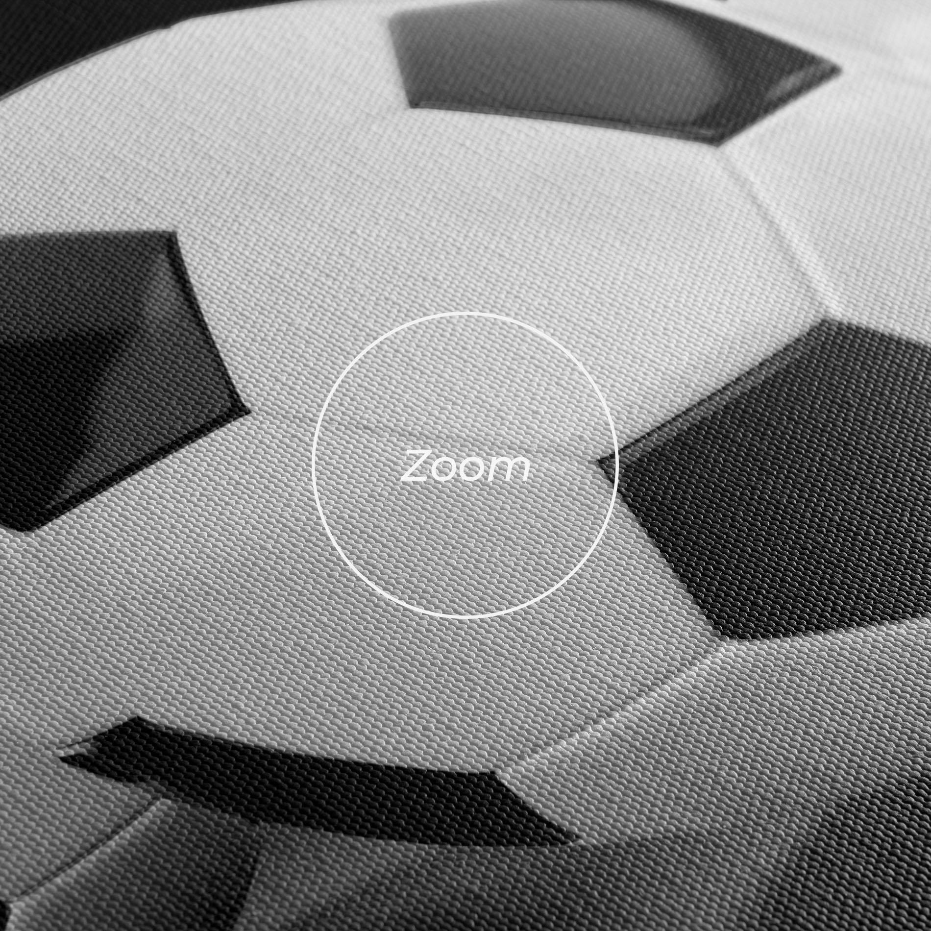 Vászonkép Black White Football mockup 3