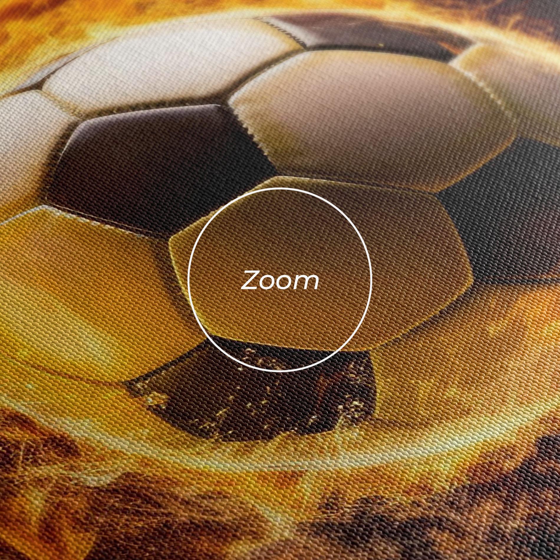 Vászonkép Fire Football mockup 3