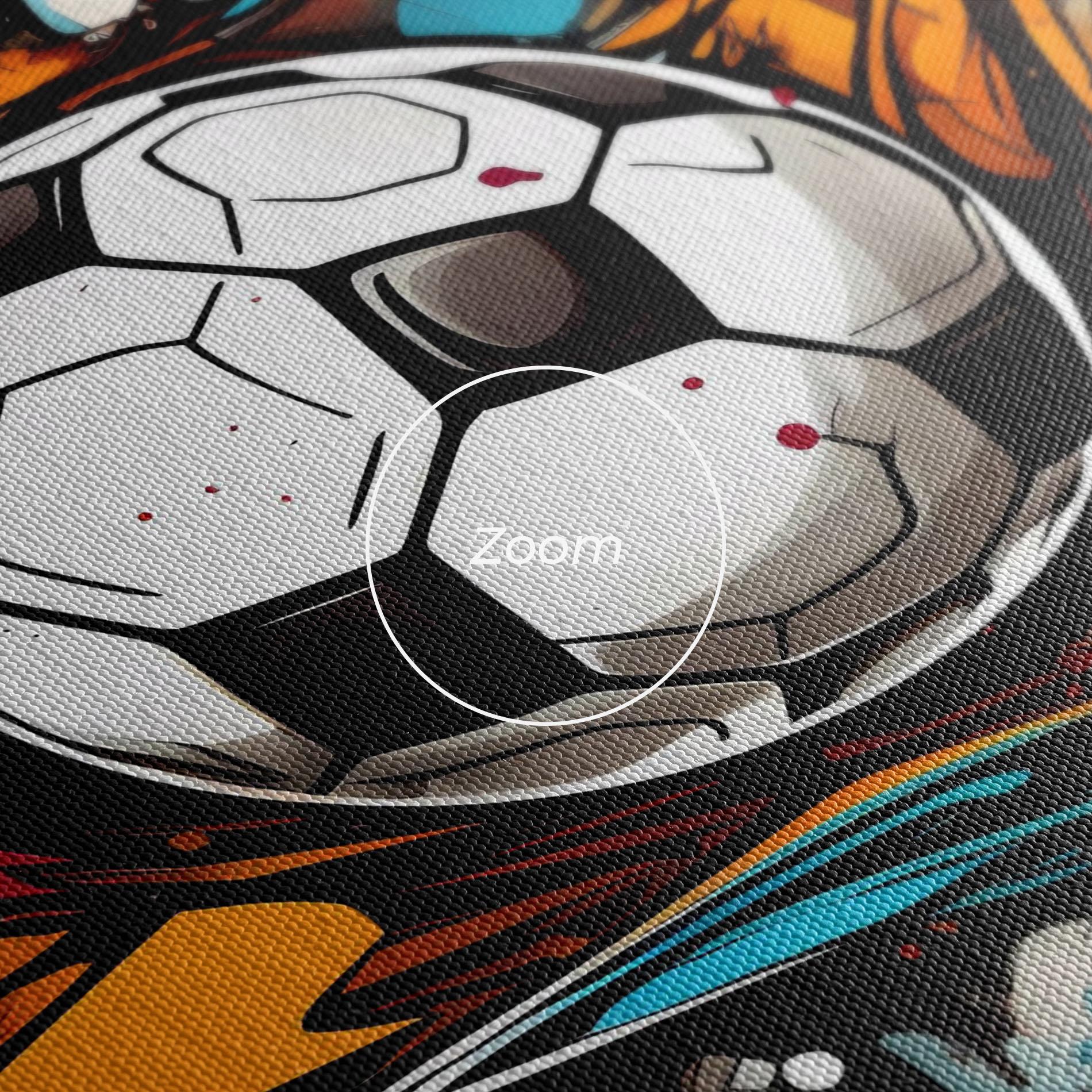 Vászonkép Football Graffiti Style mockup 3