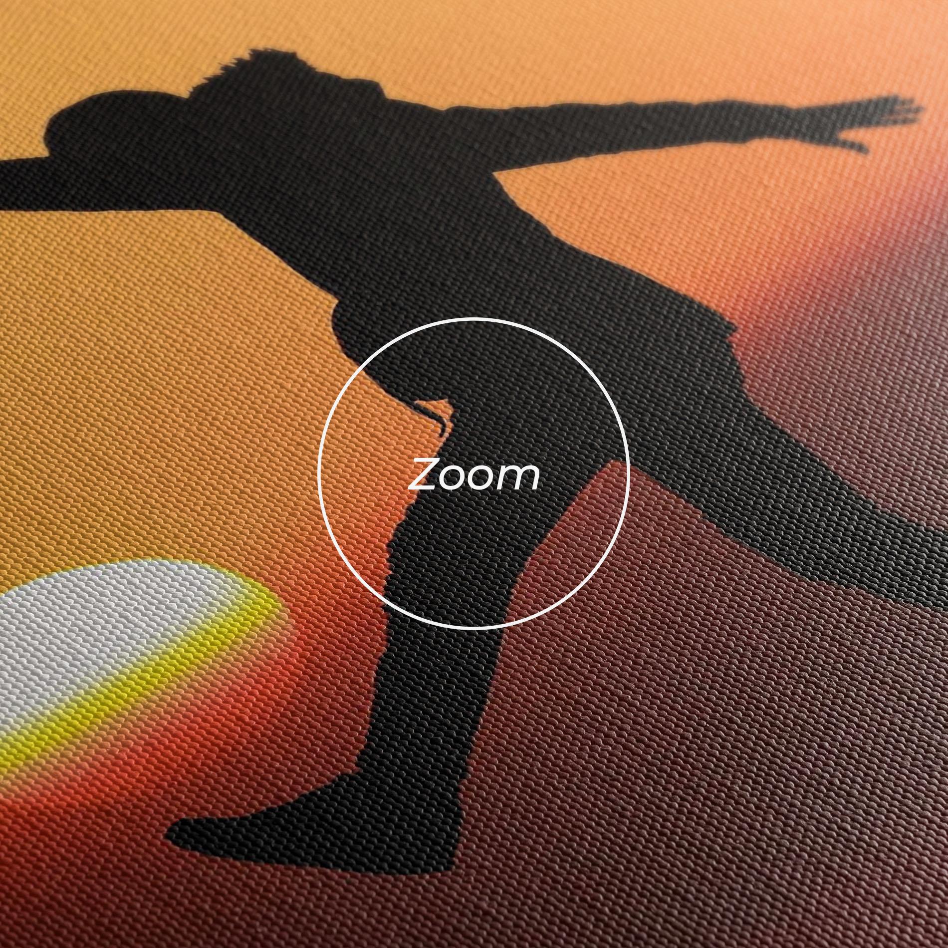 Vászonkép Football With The Sun mockup 3