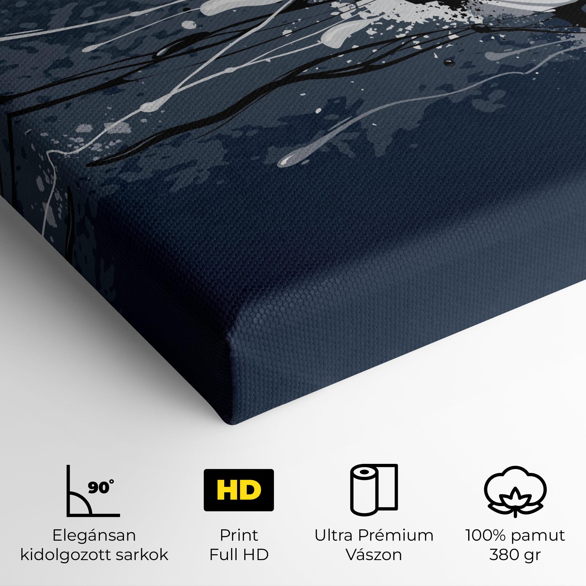 Vászonkép Blue Football mockup 4