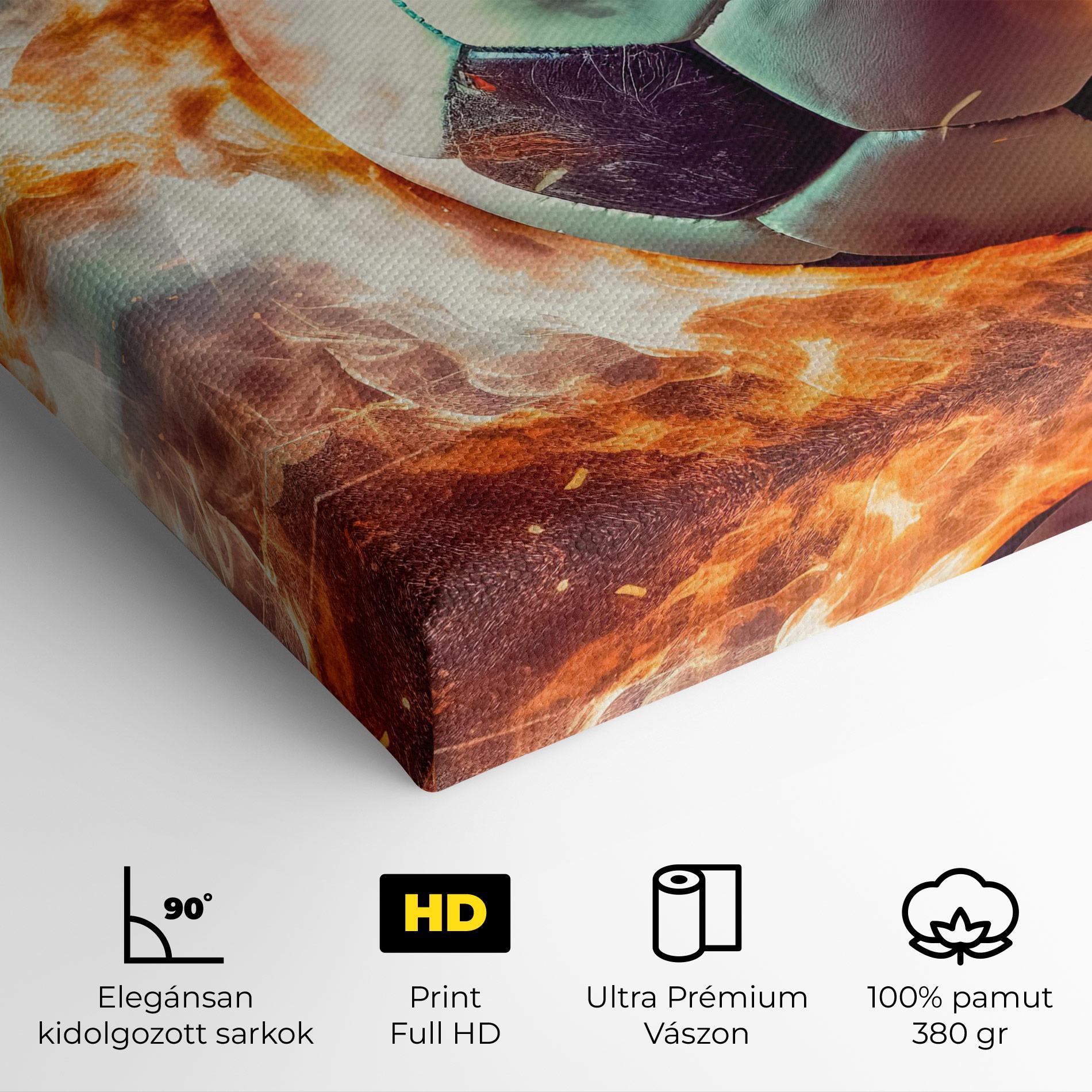 Vászonkép Football Explosion mockup 4