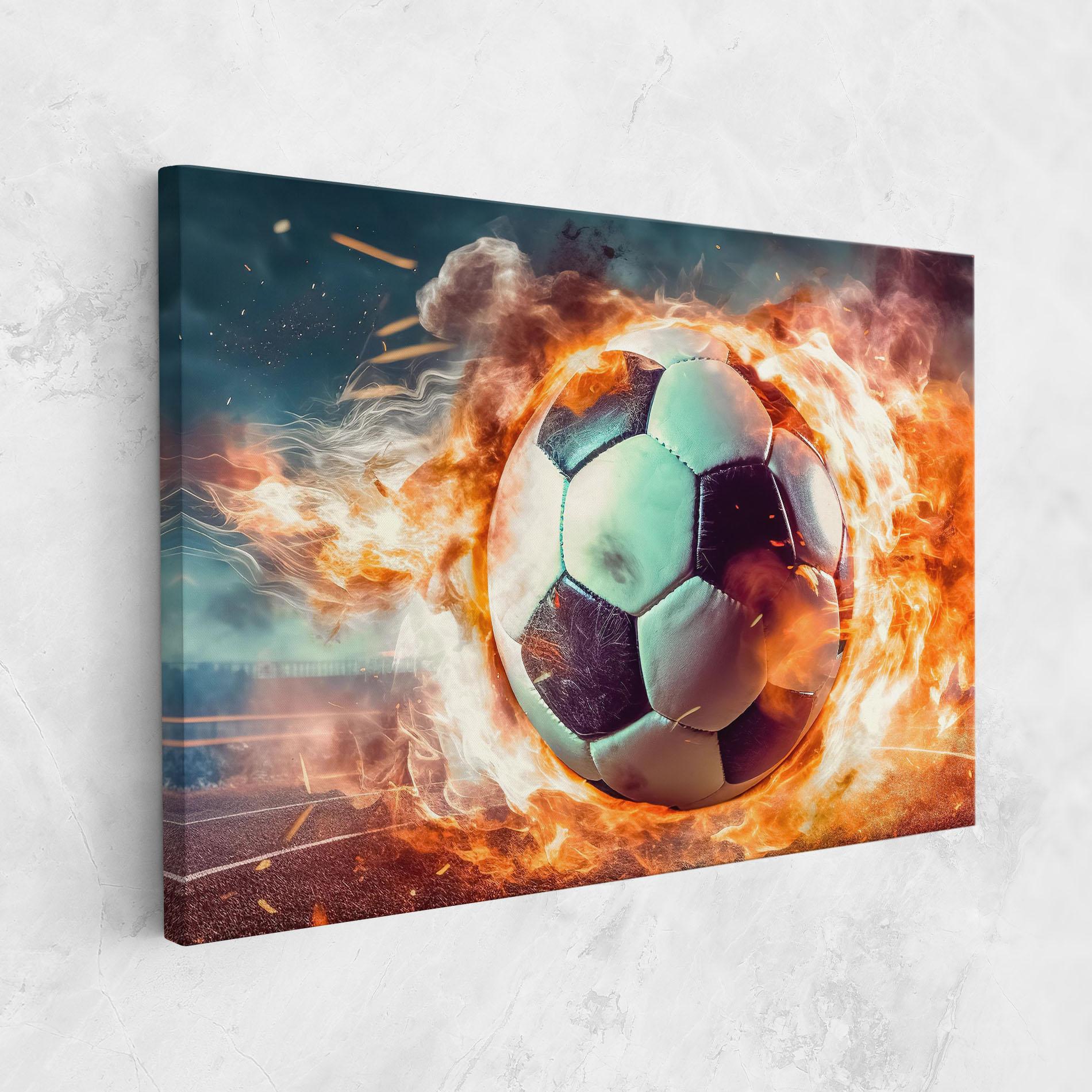 Vászonkép Football Explosion mockup 1