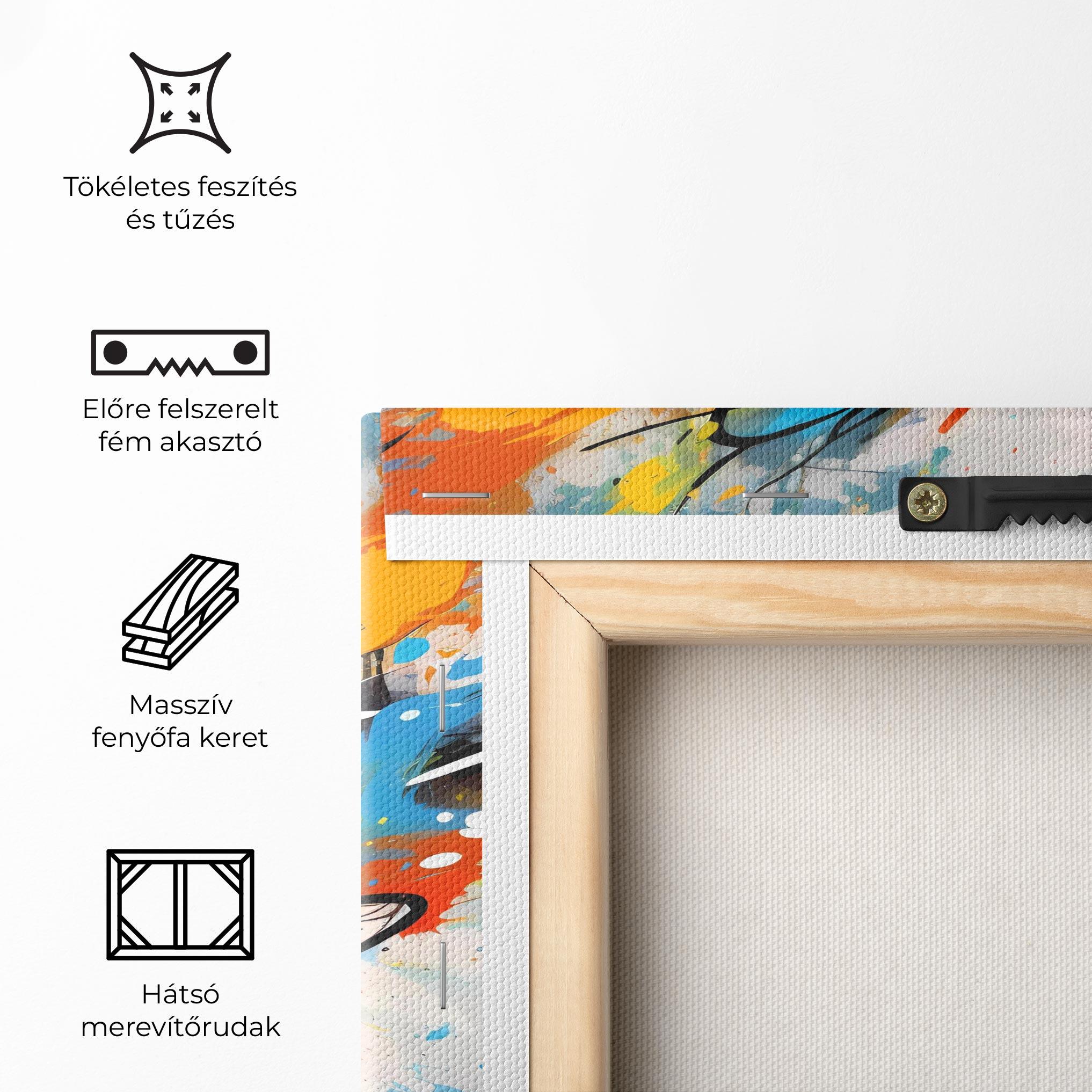 Vászonkép Football Flight Graffiti mockup 5