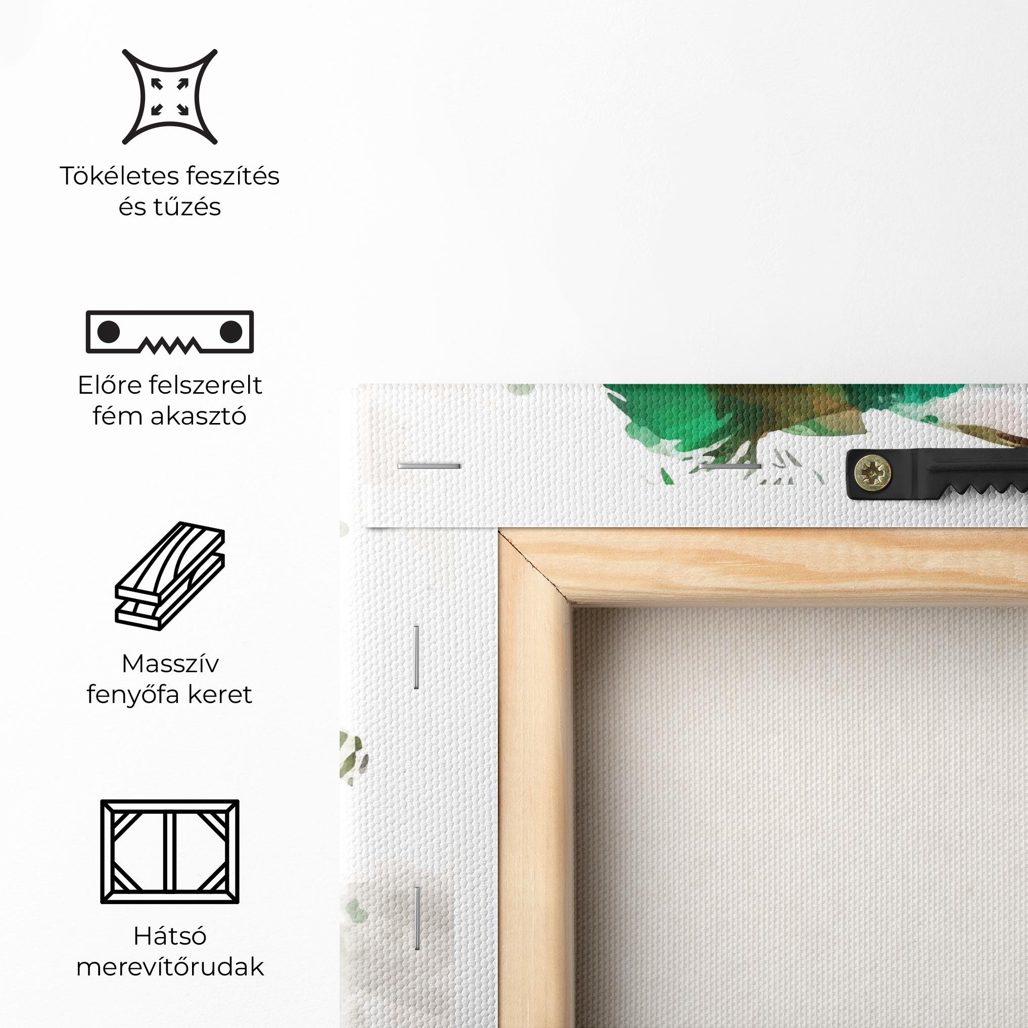 Vászonkép Green Football mockup 5