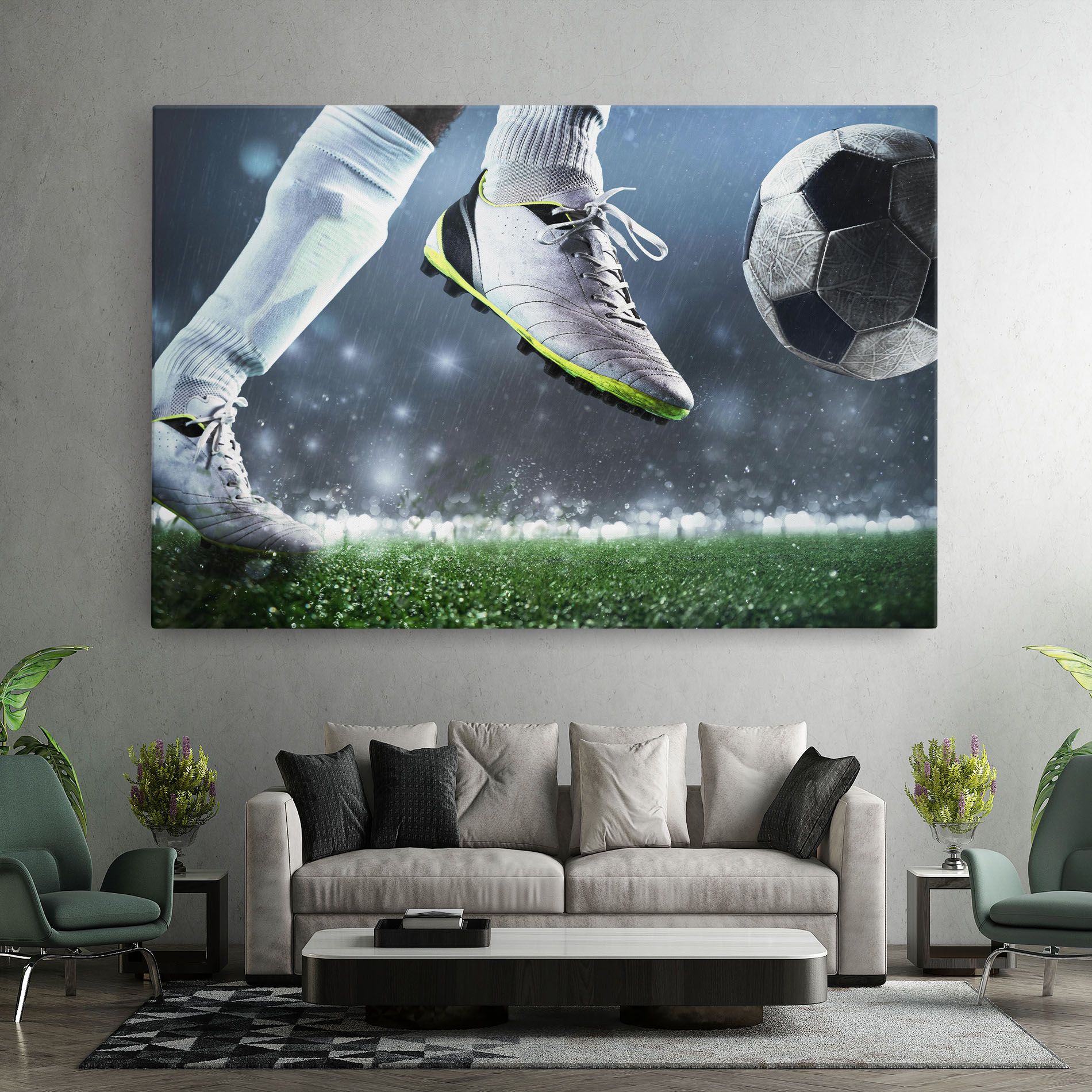Close Up Football Scene mockup 7