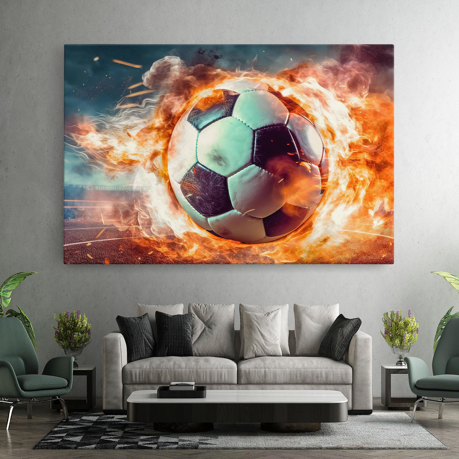 Vászonkép Football Explosion mockup 7