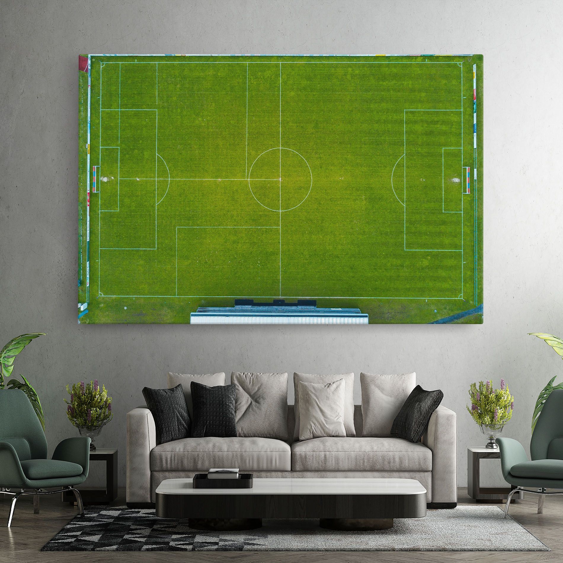 Green Football Field mockup 7