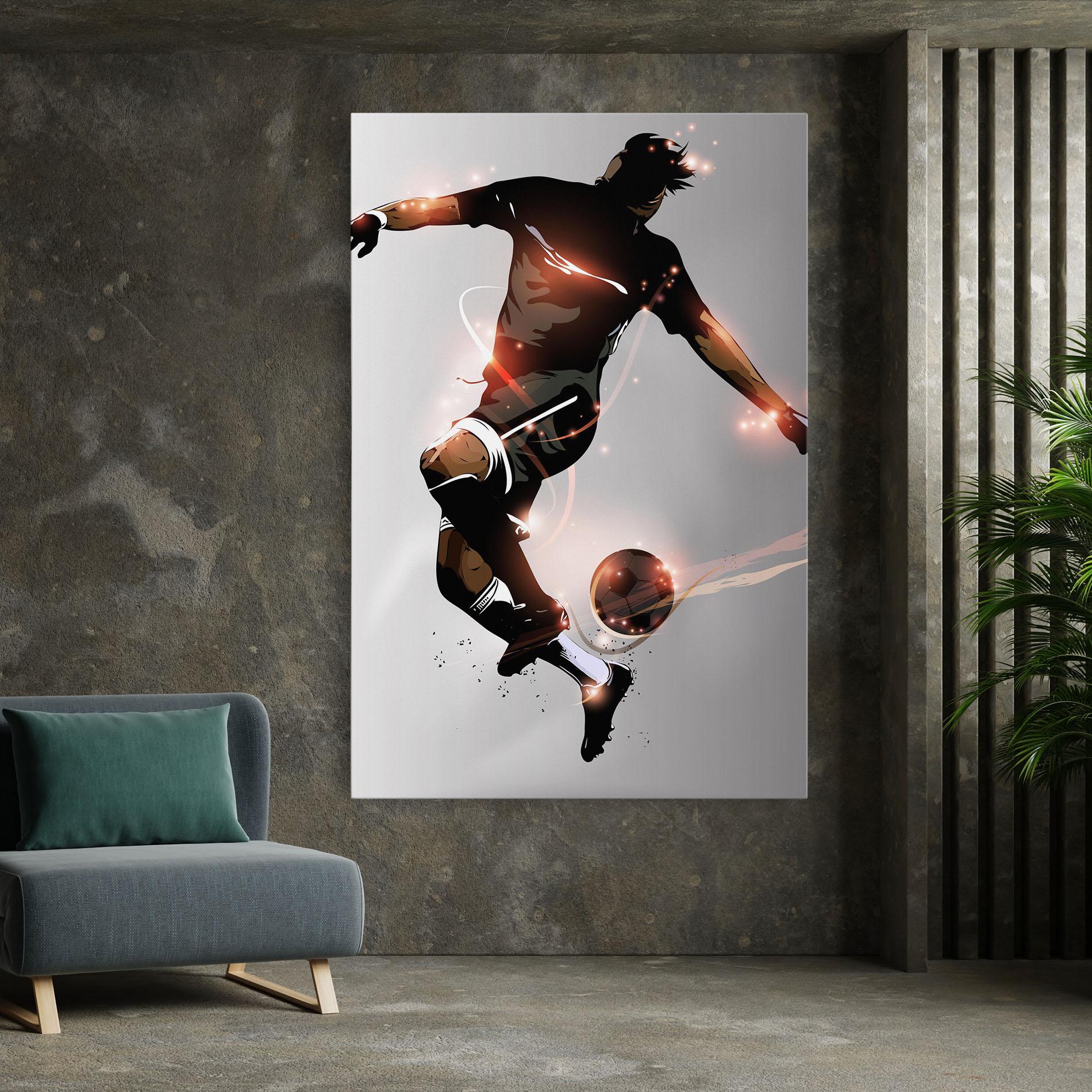 Vászonkép Football Jump mockup 7