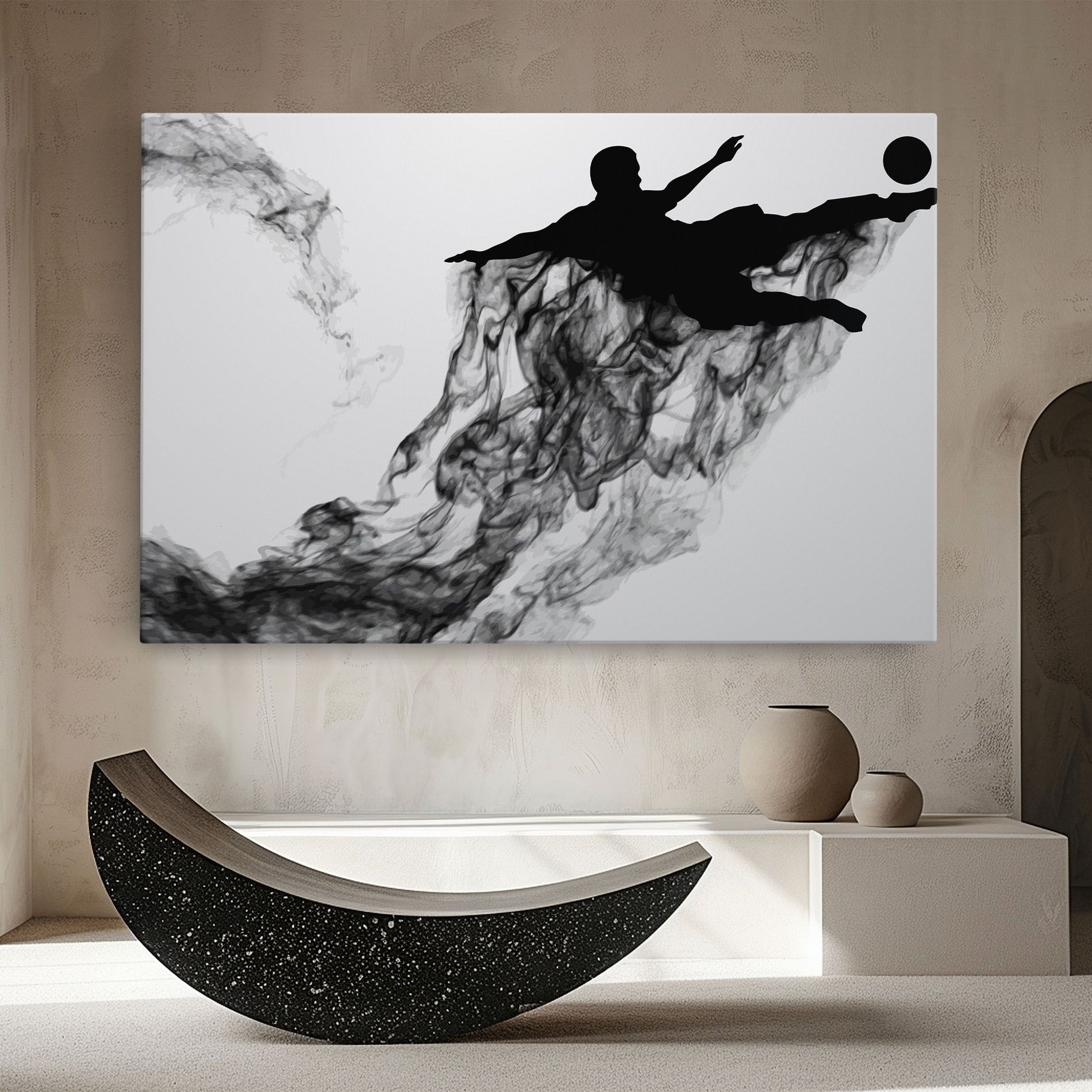 Black Smoke Football mockup 8