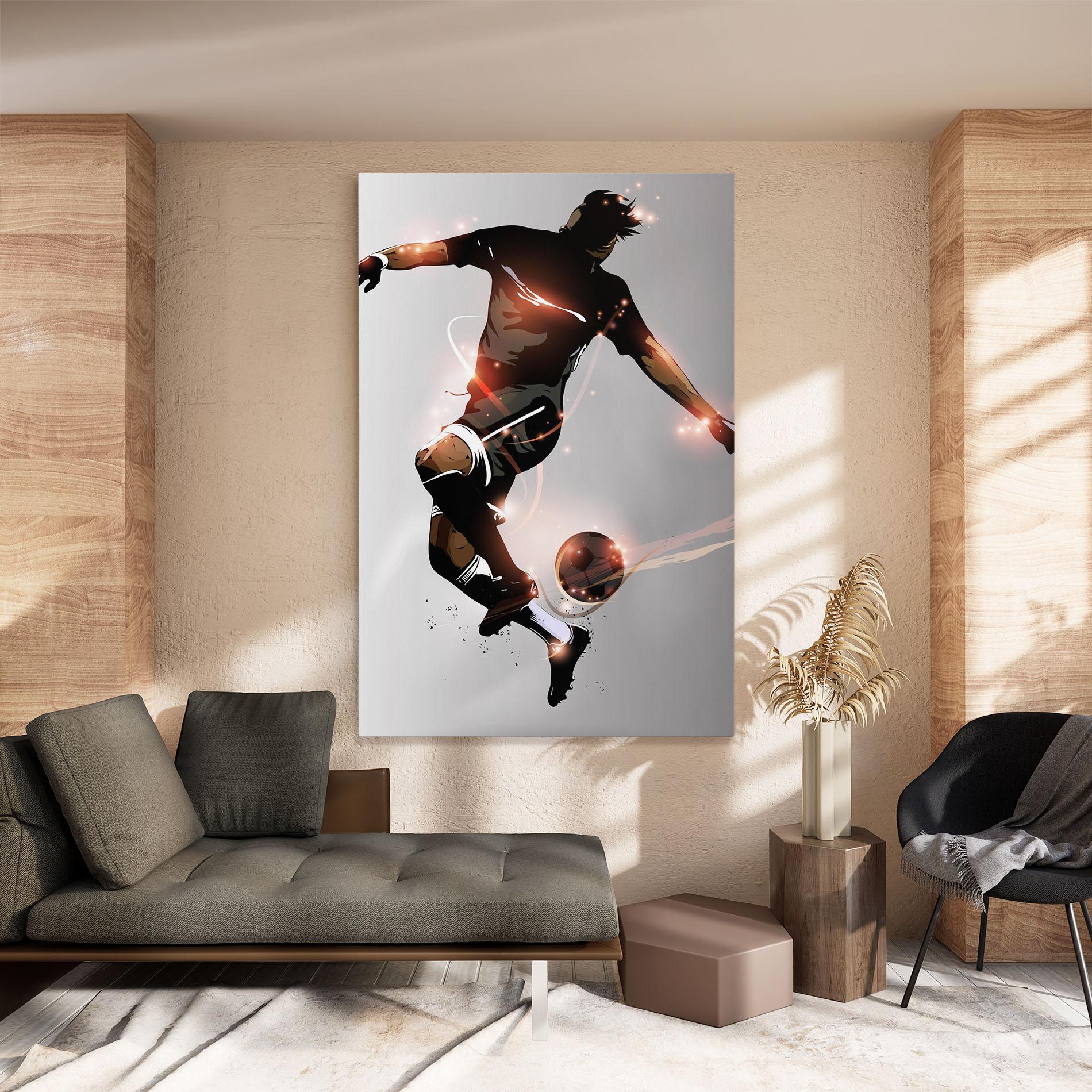 Vászonkép Football Jump mockup 8