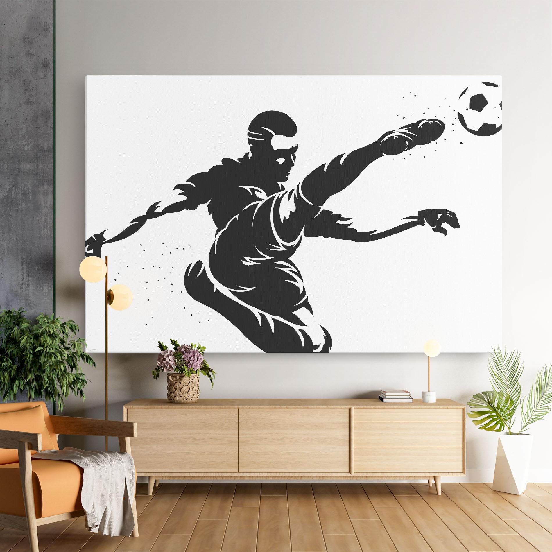 Vászonkép Air Football mockup 9