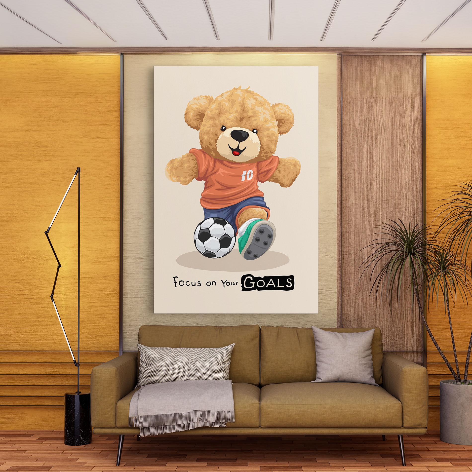 Vászonkép Goals Focus mockup 9