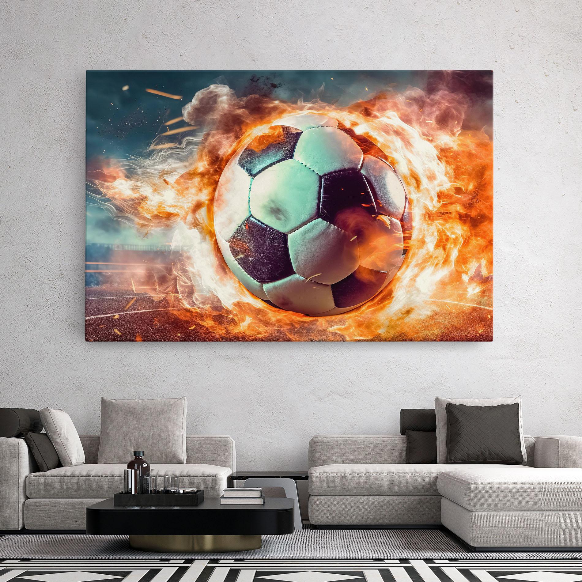 Vászonkép Football Explosion mockup 2