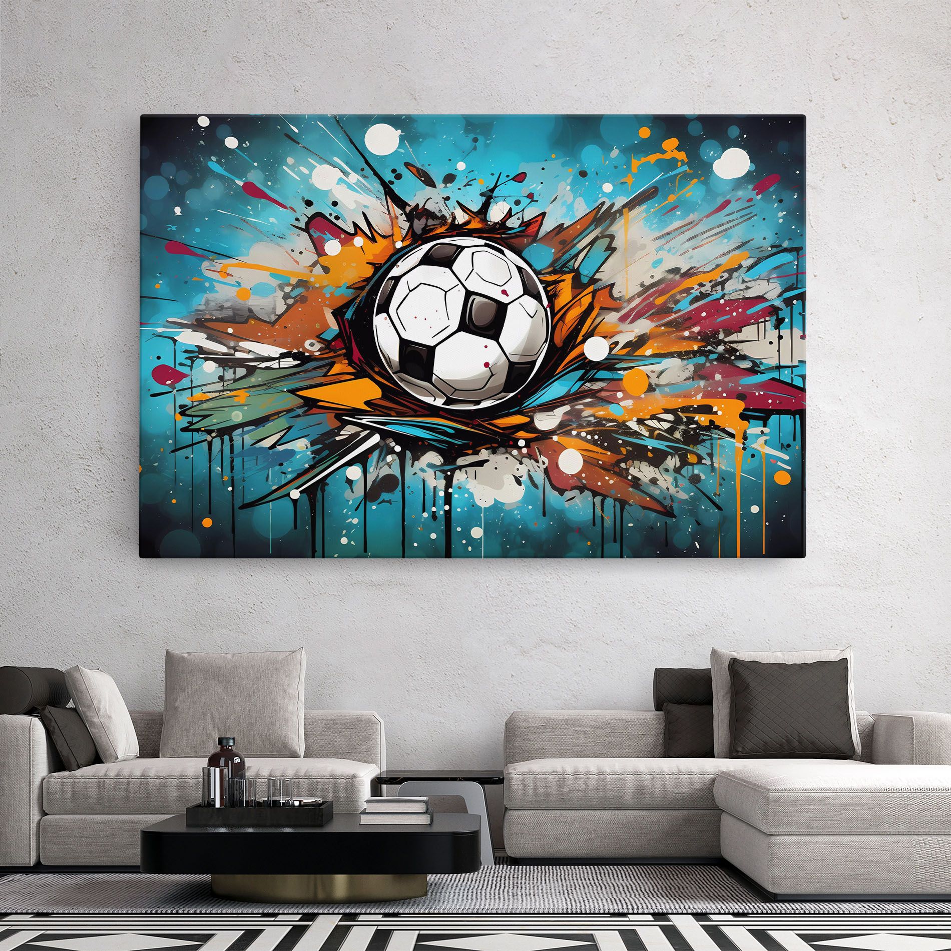 Football Graffiti Style mockup 2