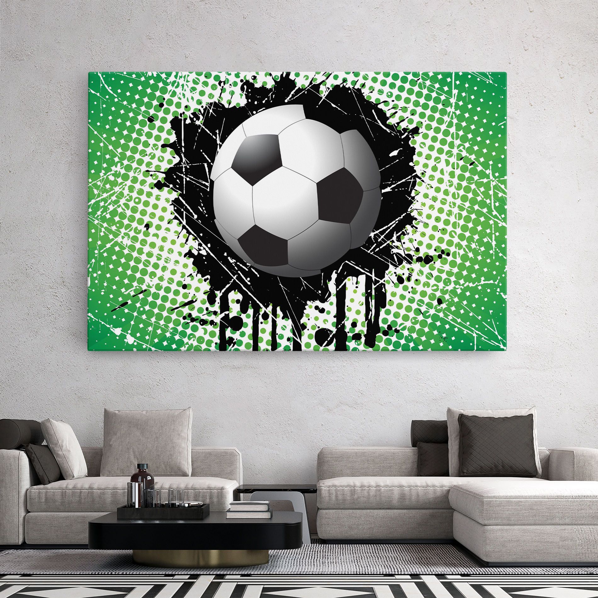 Green Black Football mockup 2