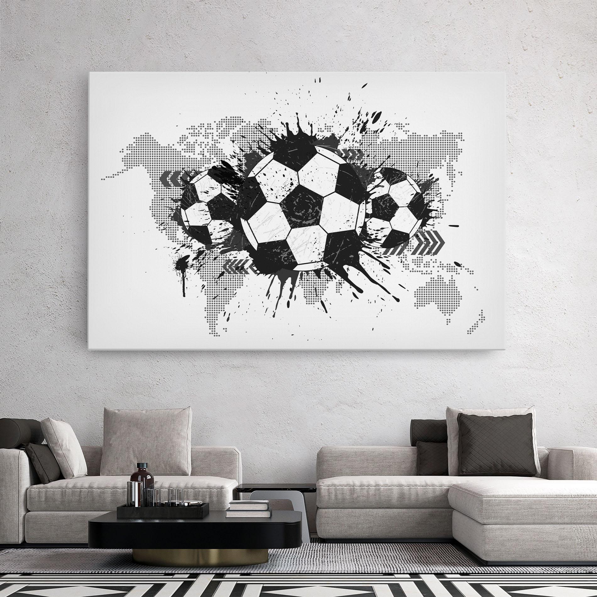 Vászonkép Grey Foodball mockup 2