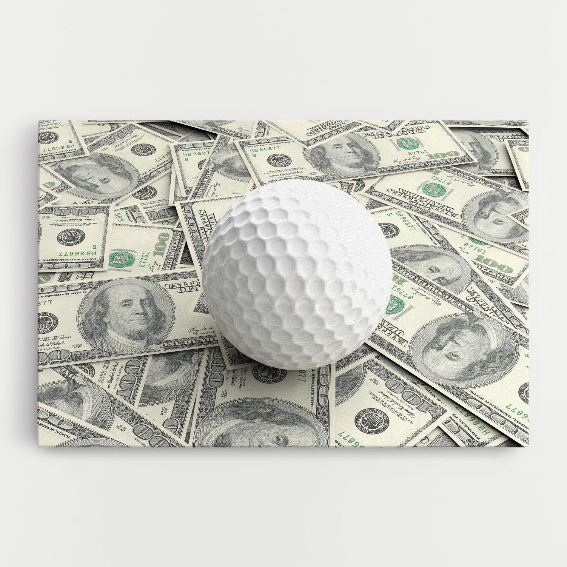 Vászonkép 3d Golf Ball mockup 0