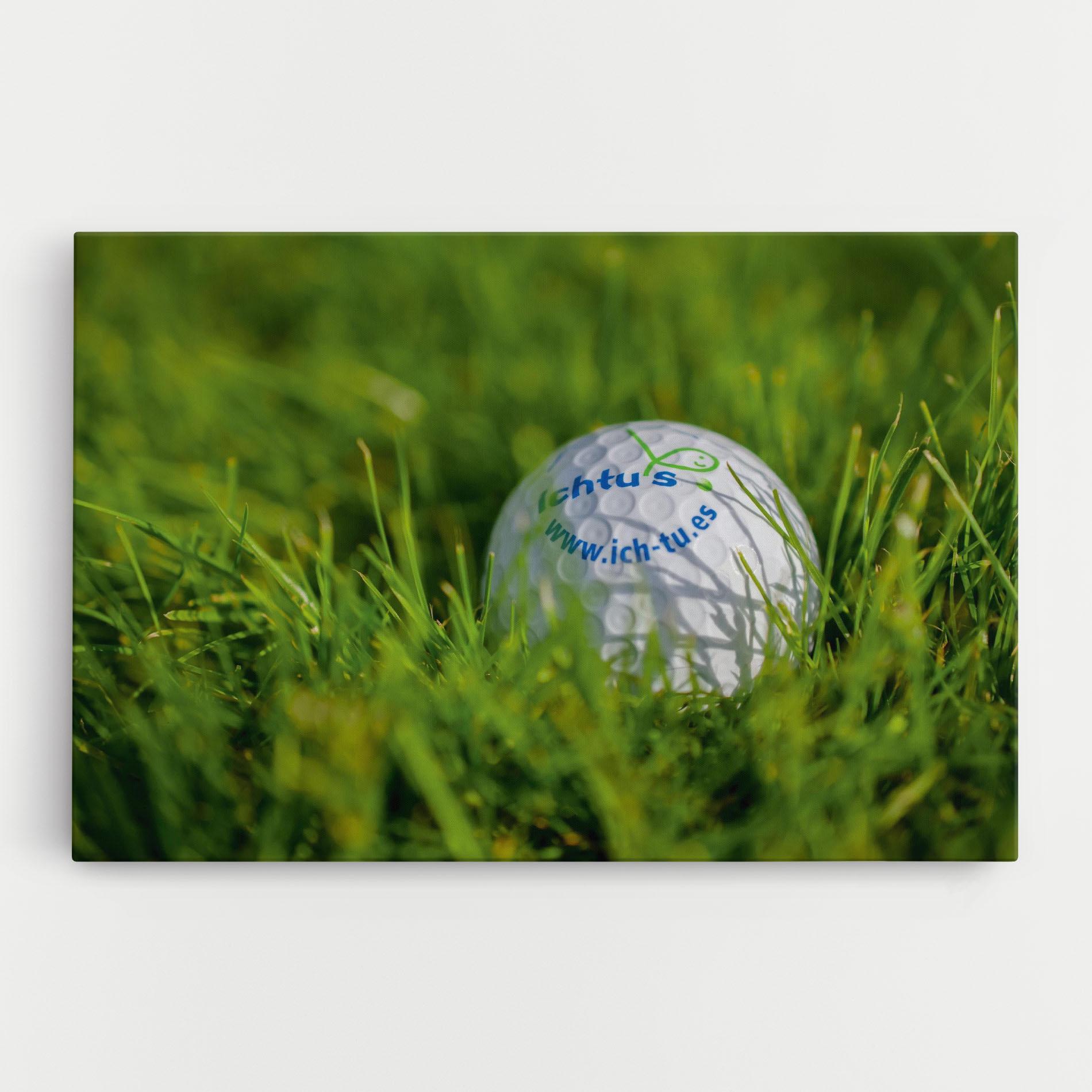 Vászonkép Golf Ball In Grass mockup 0