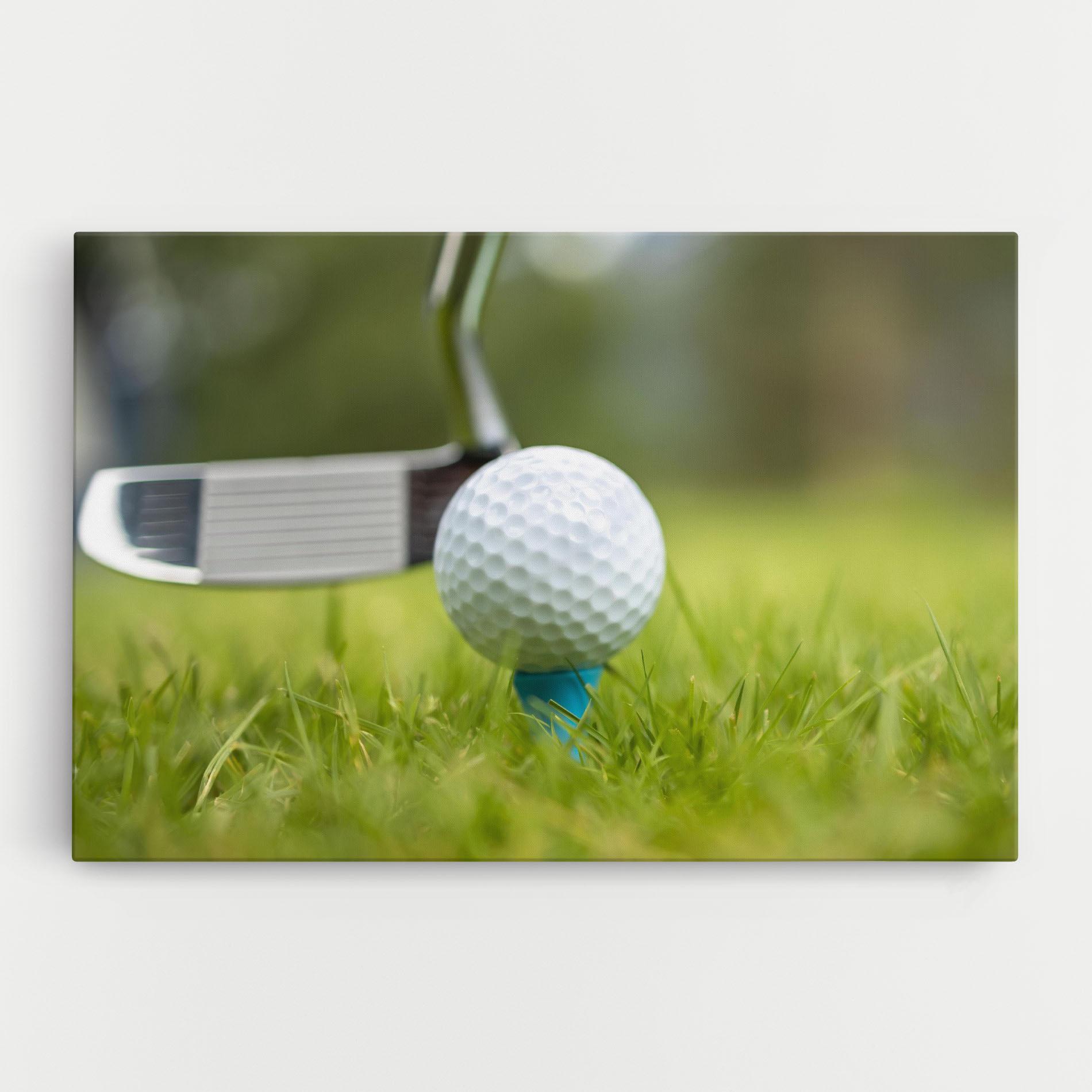 Vászonkép Golf Ball Tee mockup 0