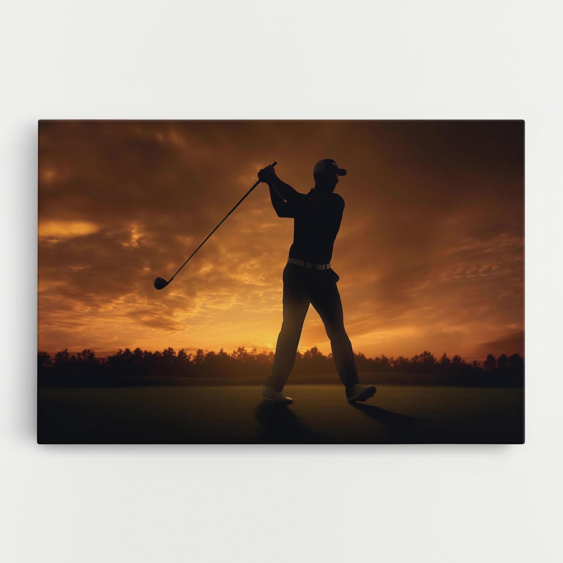 Vászonkép Golf Course Sunset mockup 0