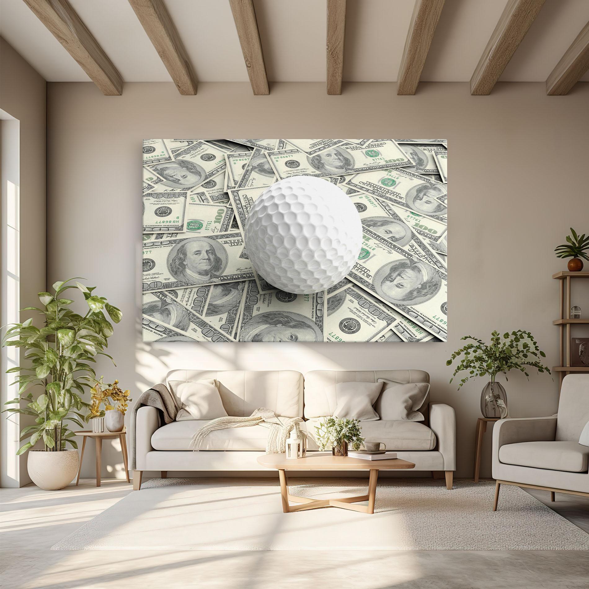 Vászonkép 3d Golf Ball mockup 6