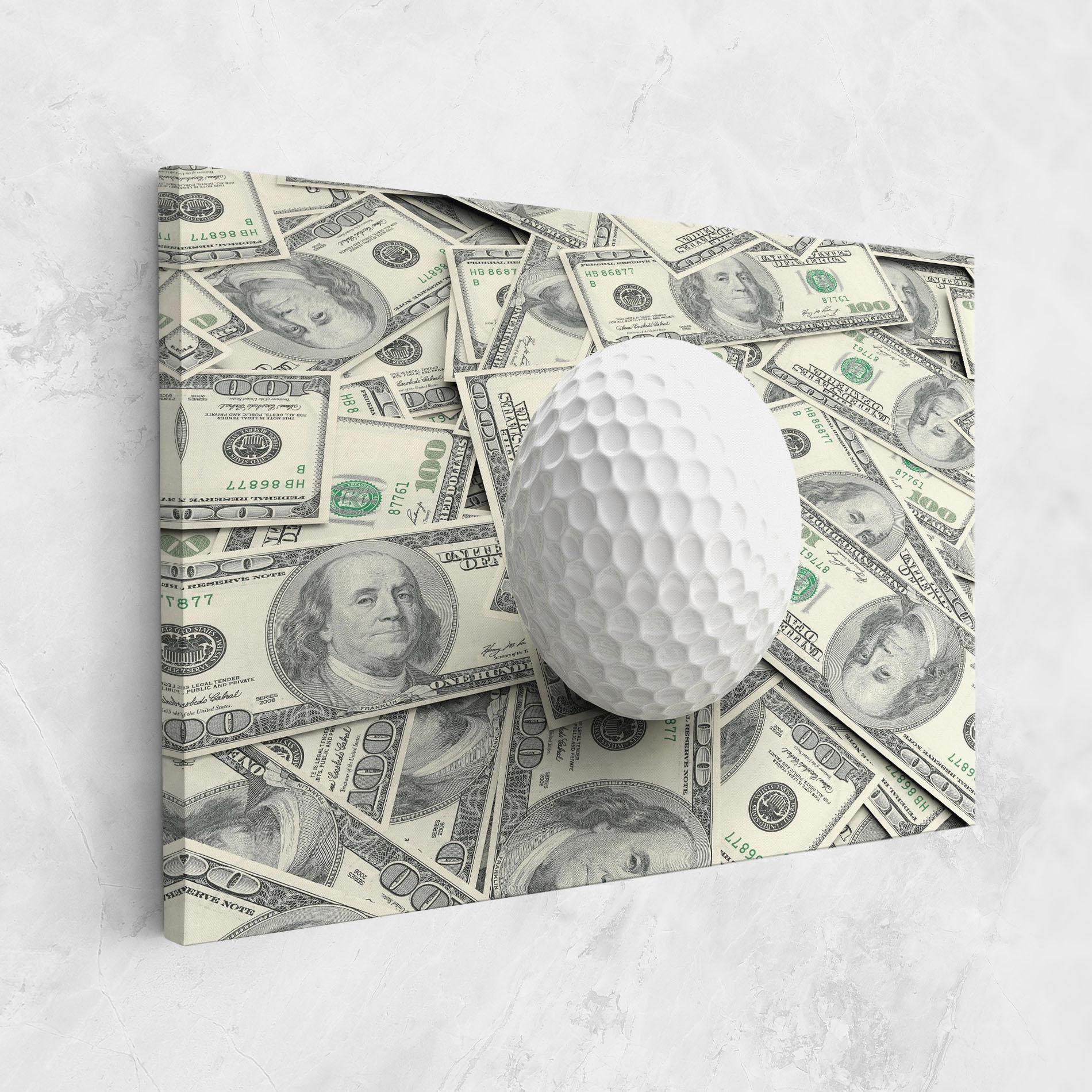 Vászonkép 3d Golf Ball mockup 1
